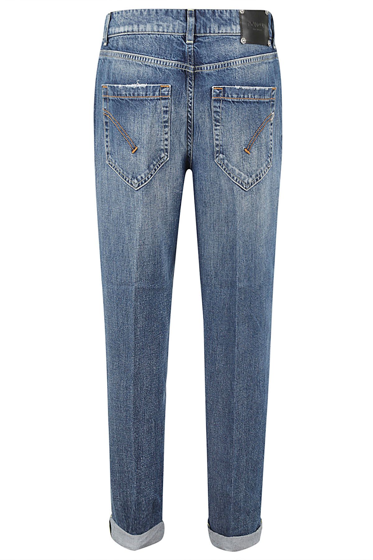 Dondup Loose Fit Cropped Denim Jeans