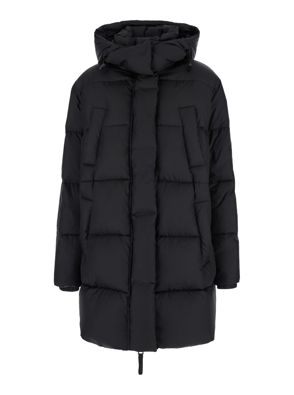 Mauro Grifoni Black Quilted Down Jacket In Tech Fabric Woman