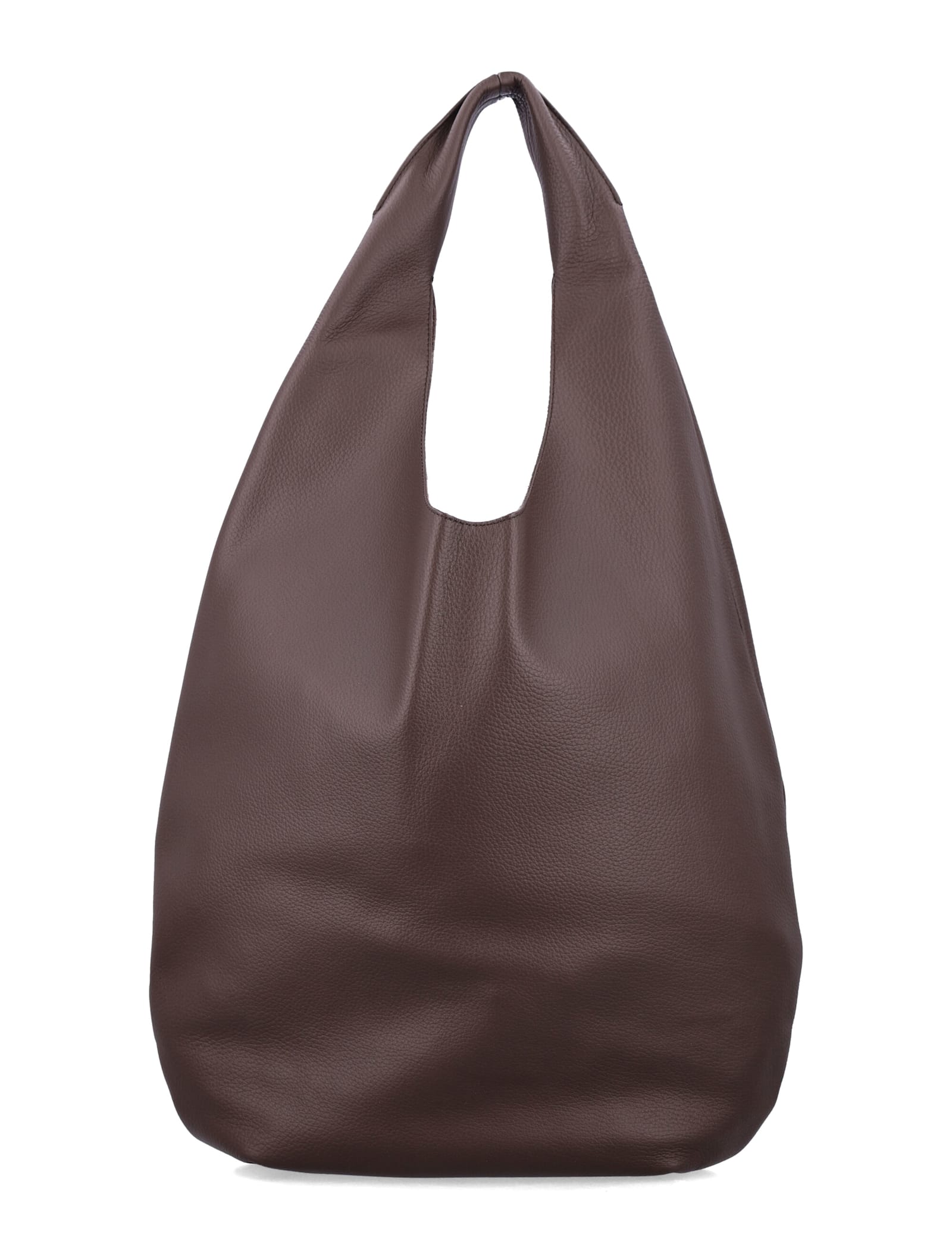 Apc A.p.c. Le Neige Shopper Bag - Leather - Brown In Purple