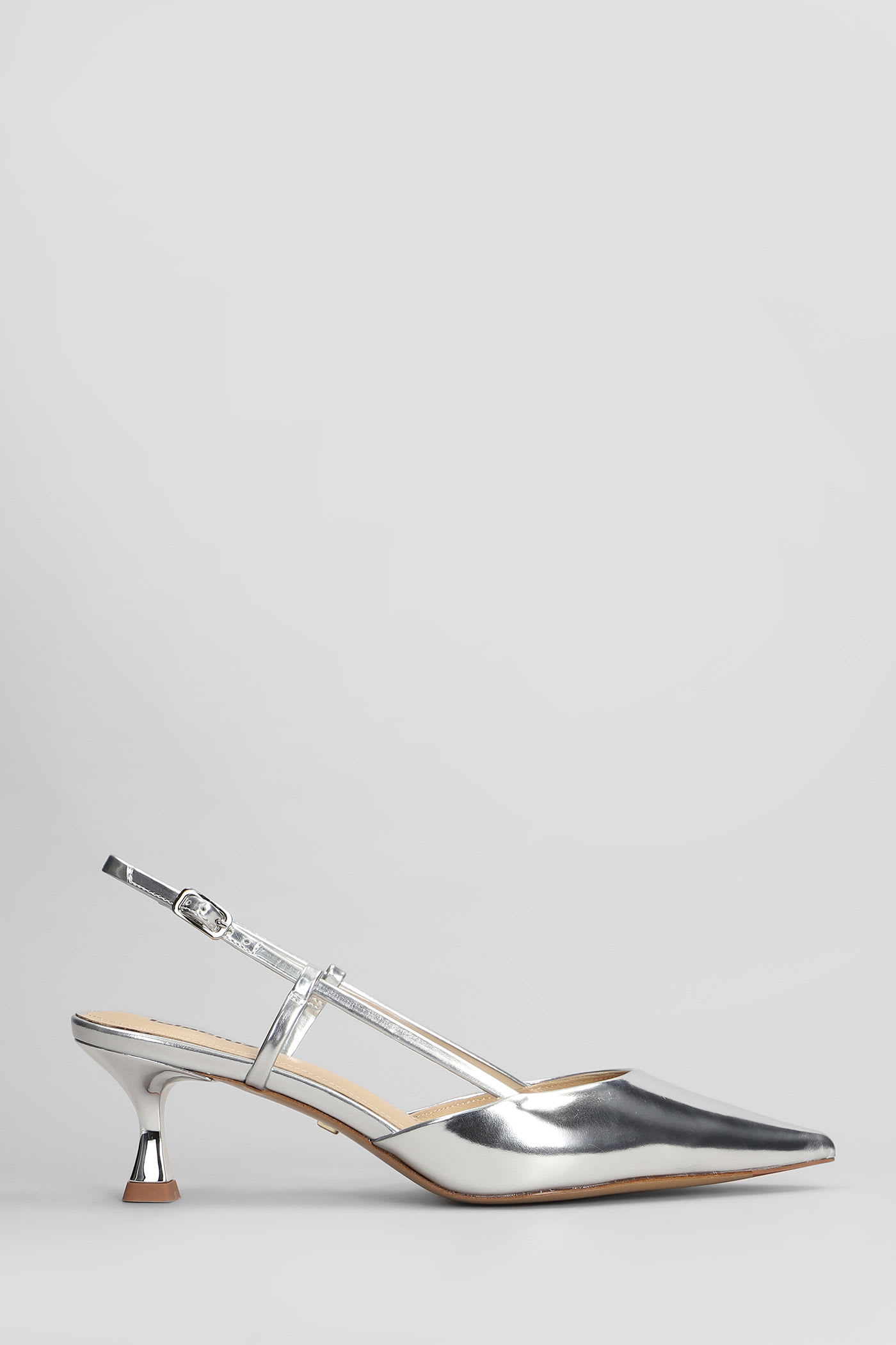 Carmen Pump 55 Pumps In Silver Leather