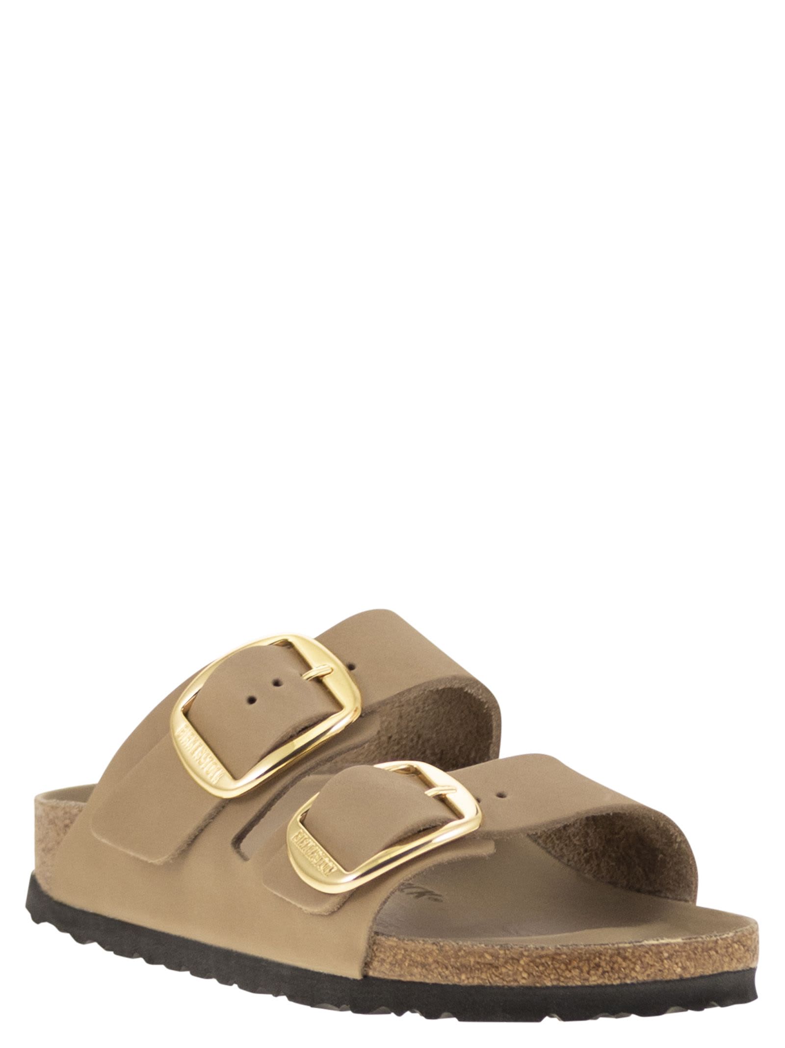 Birkenstock Arizona Big Buckle Sandcastle Sandal In Neutral
