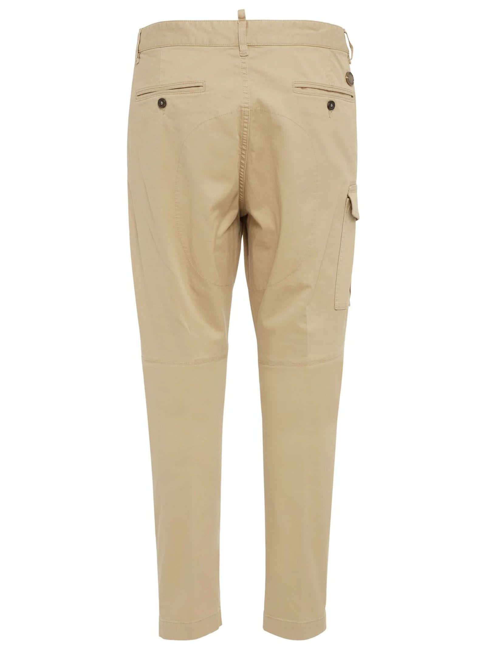 Shop Dsquared2 Trousers Beige