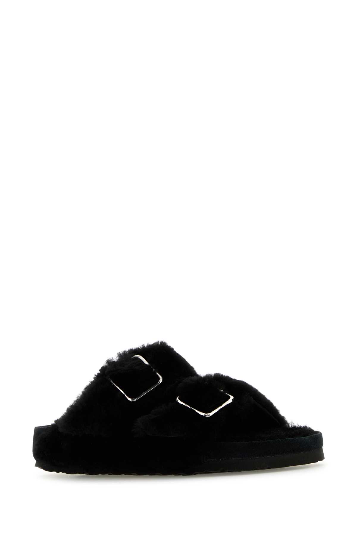 Shop Birkenstock Slipper Arizona Shearling In Black