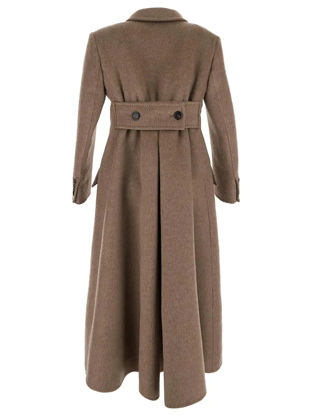 Shop Max Mara Agar Coat In Brown