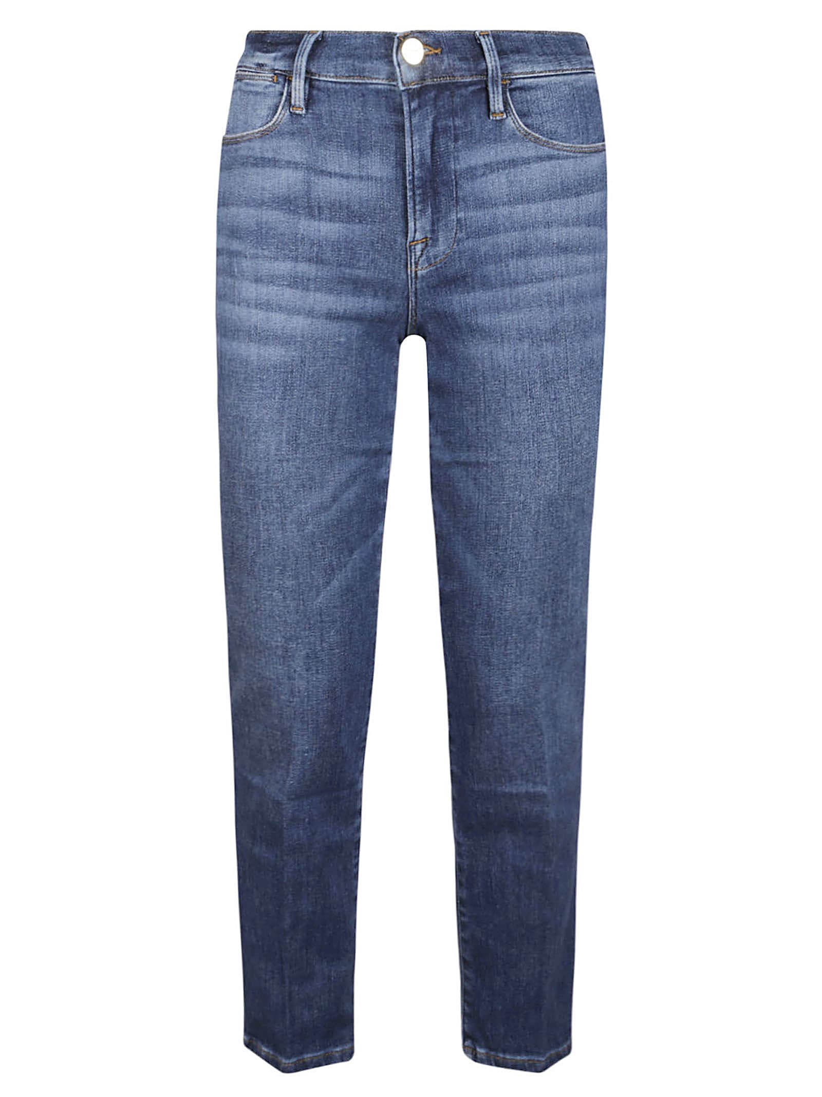 Shop Frame Le High Straight Jeans In Best Bestia