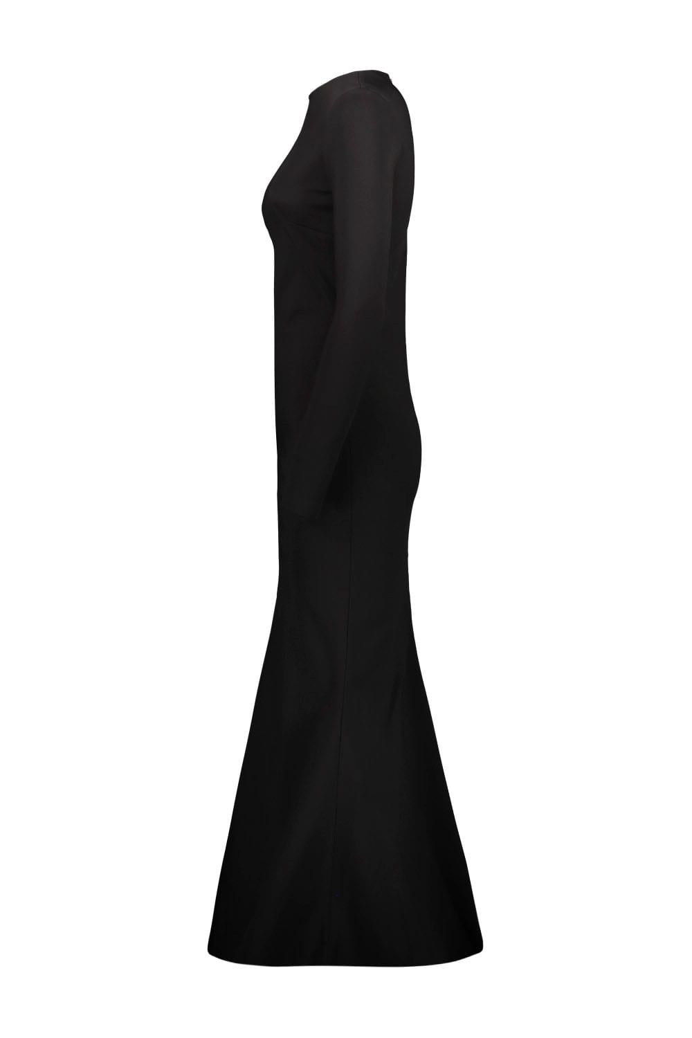 Shop Balenciaga Long Dress In Black Viscose