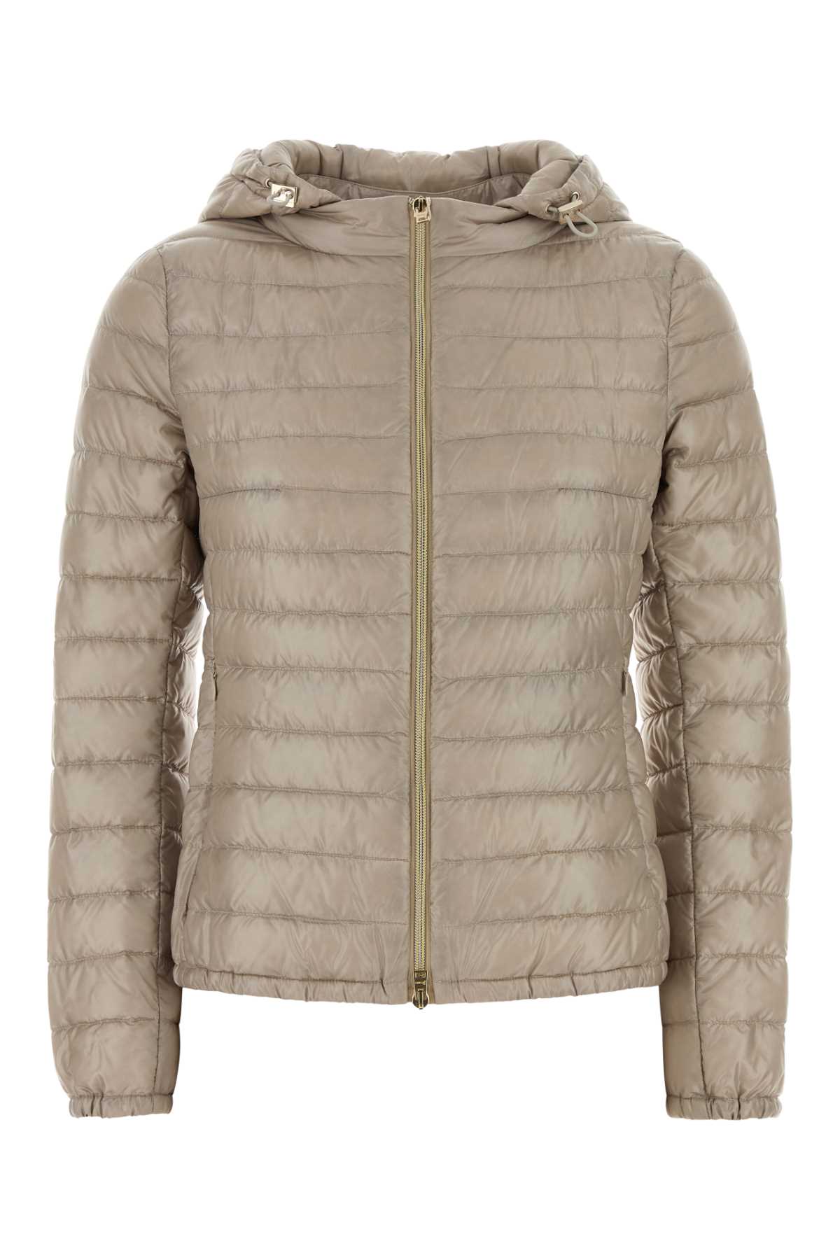 Herno Cappuccino Nylon Down Jacket In Gray