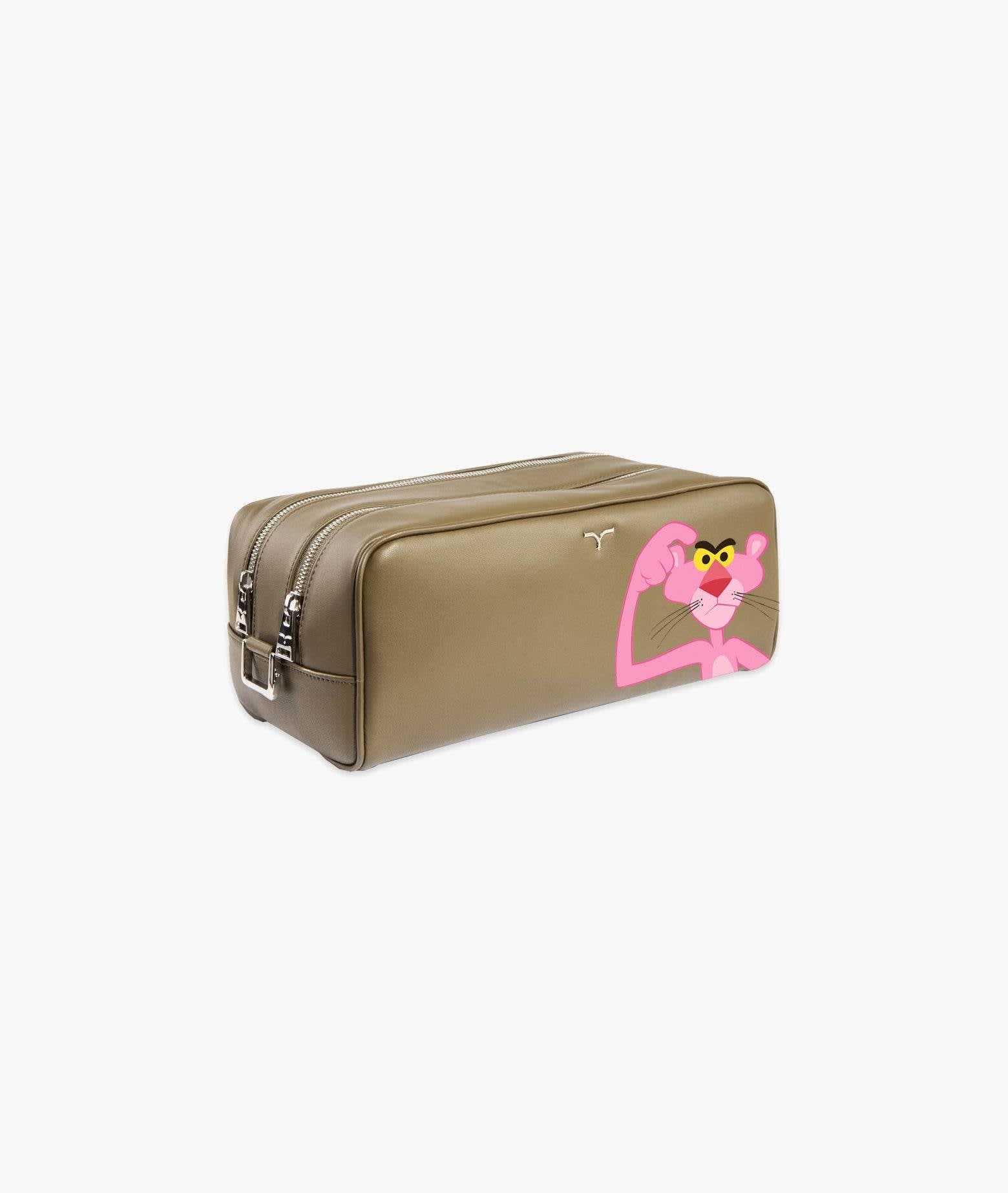 Larusmiani Nécessaire Pink Panther Luggage In Olive
