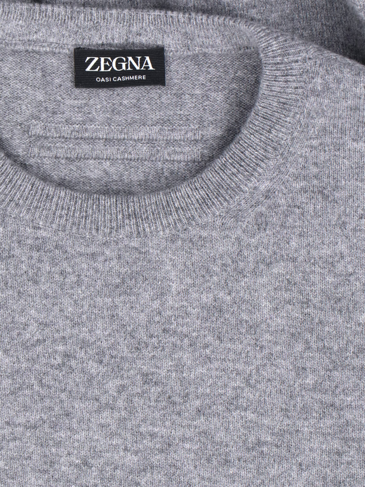 Zegna Crew-neck Wool Jumper In Gray