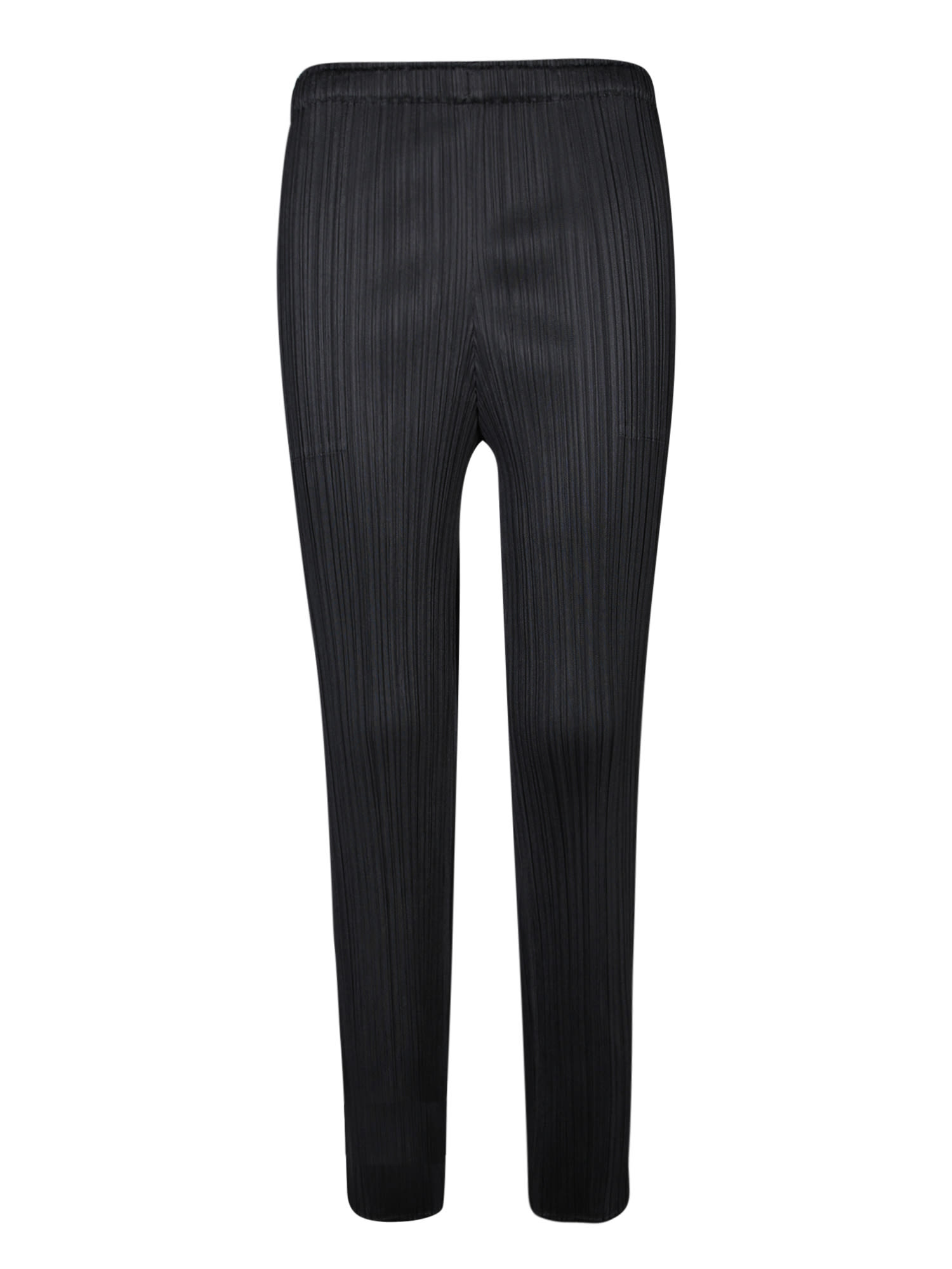 Shop Issey Miyake Pleats Please Black Trousers