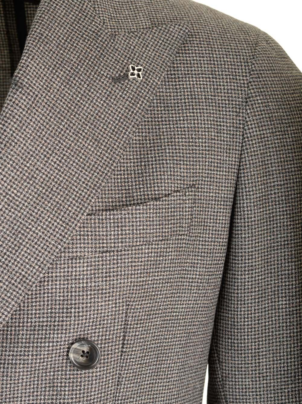 Shop Tagliatore Montecarlo Prince Of Wales Suit In Super 110s Wool In Grey