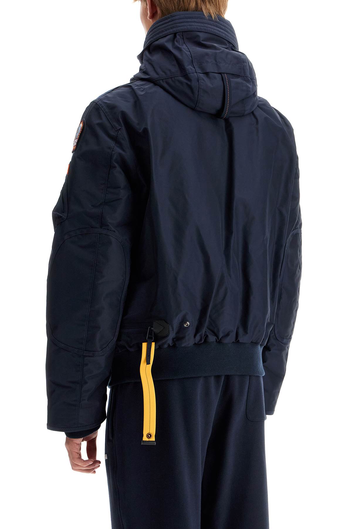 Shop Parajumpers Hooded Gobi Bom In Blue Navy (blue)