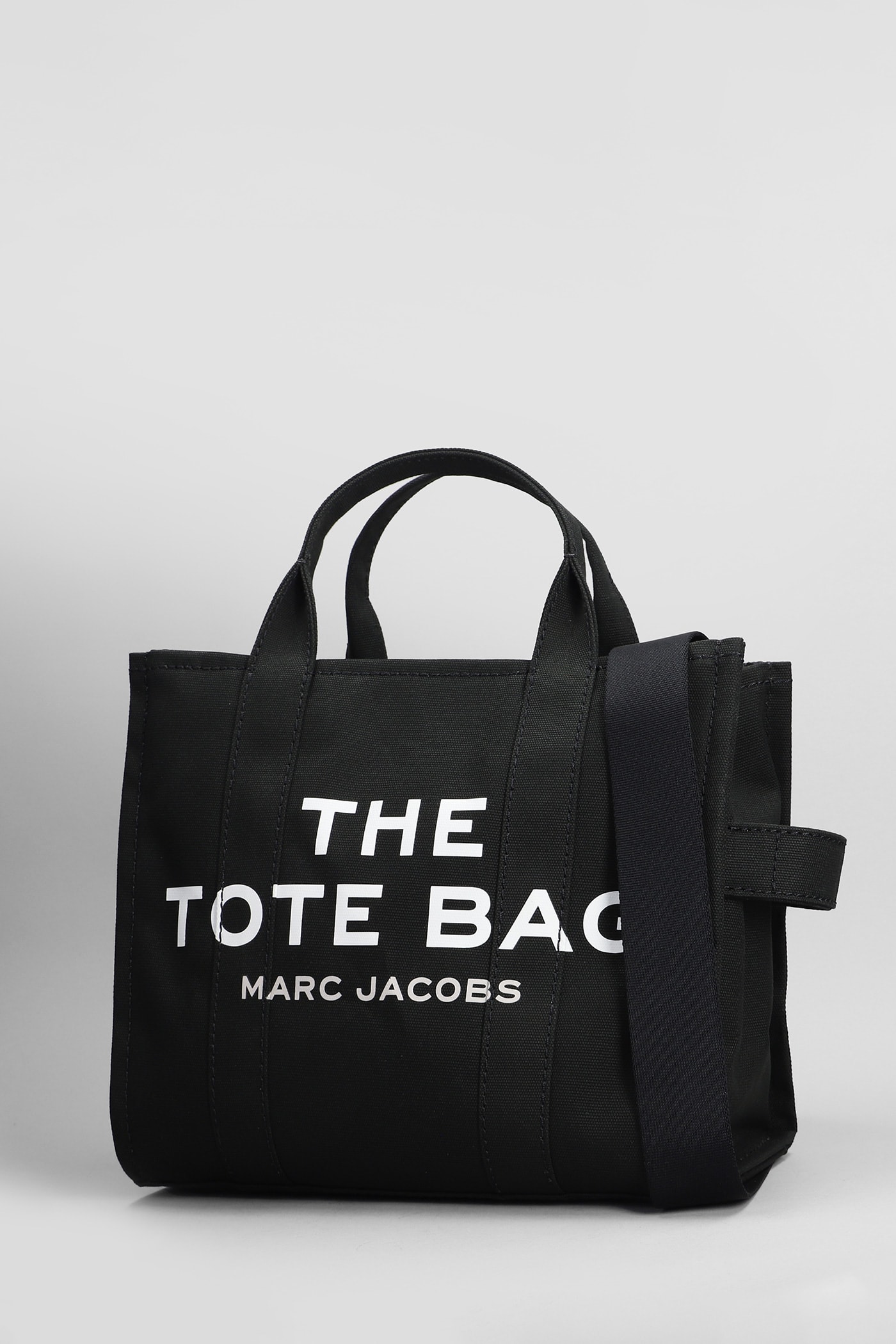 Shop Marc Jacobs The Medium Tote Tote In Black Cotton