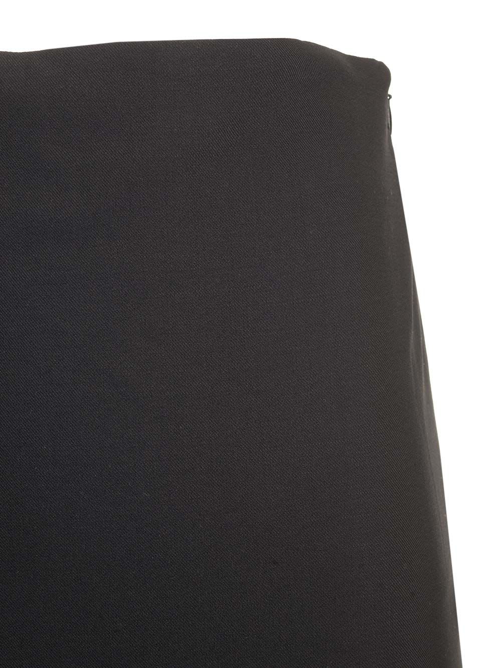 Shop Loulou Studio Midi Pencil Skirt In Black