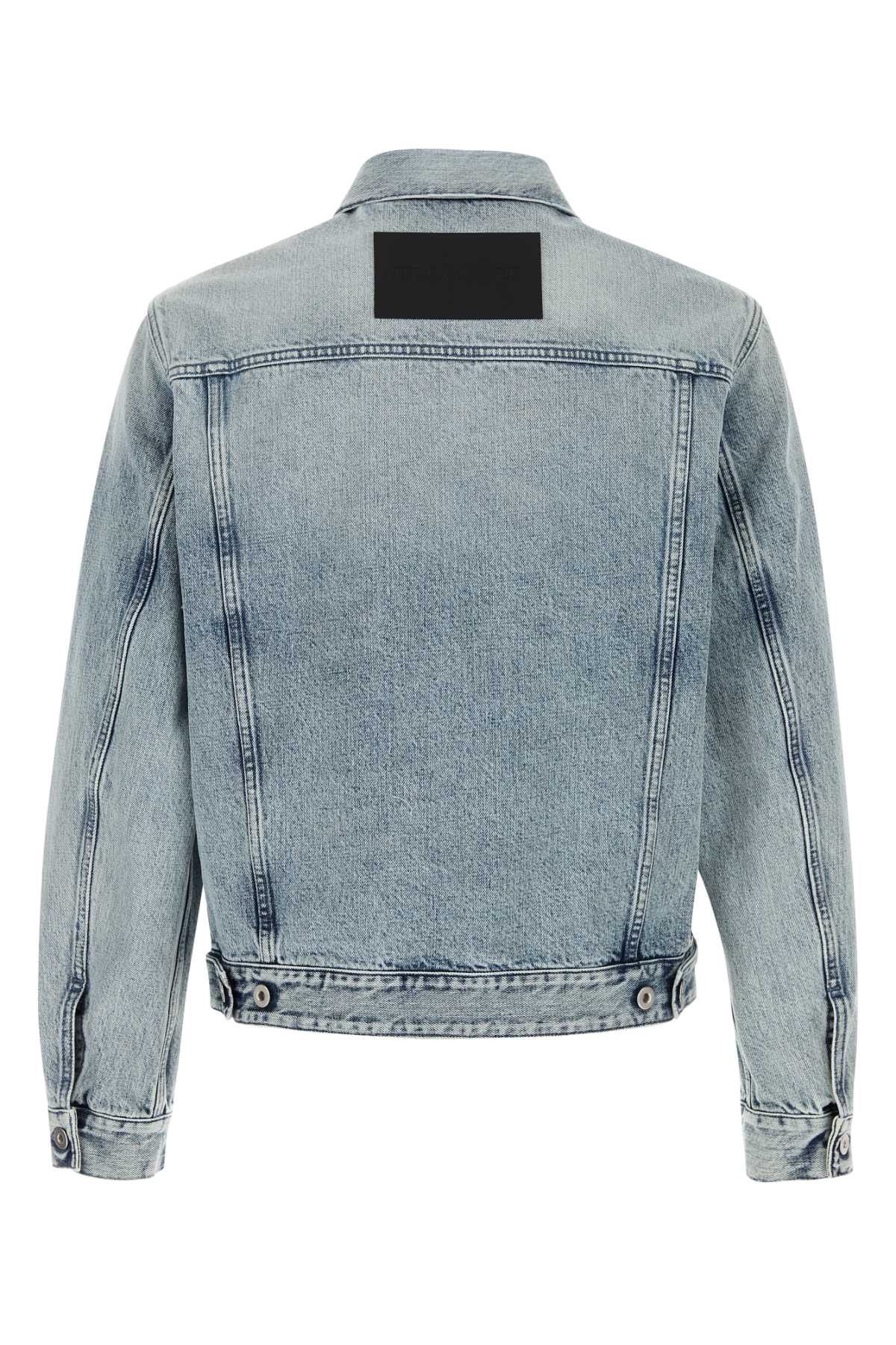 Jil Sander Denim Jacket With Chest Pockets And Collared Neck In Blue