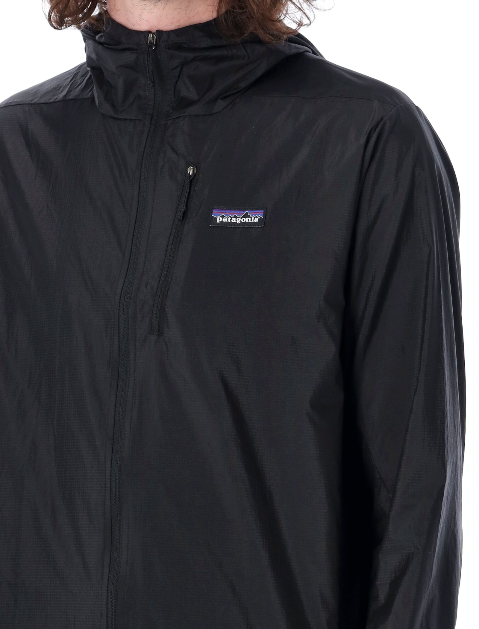 Patagonia Jacket Nylon Adjustable Hood In Black