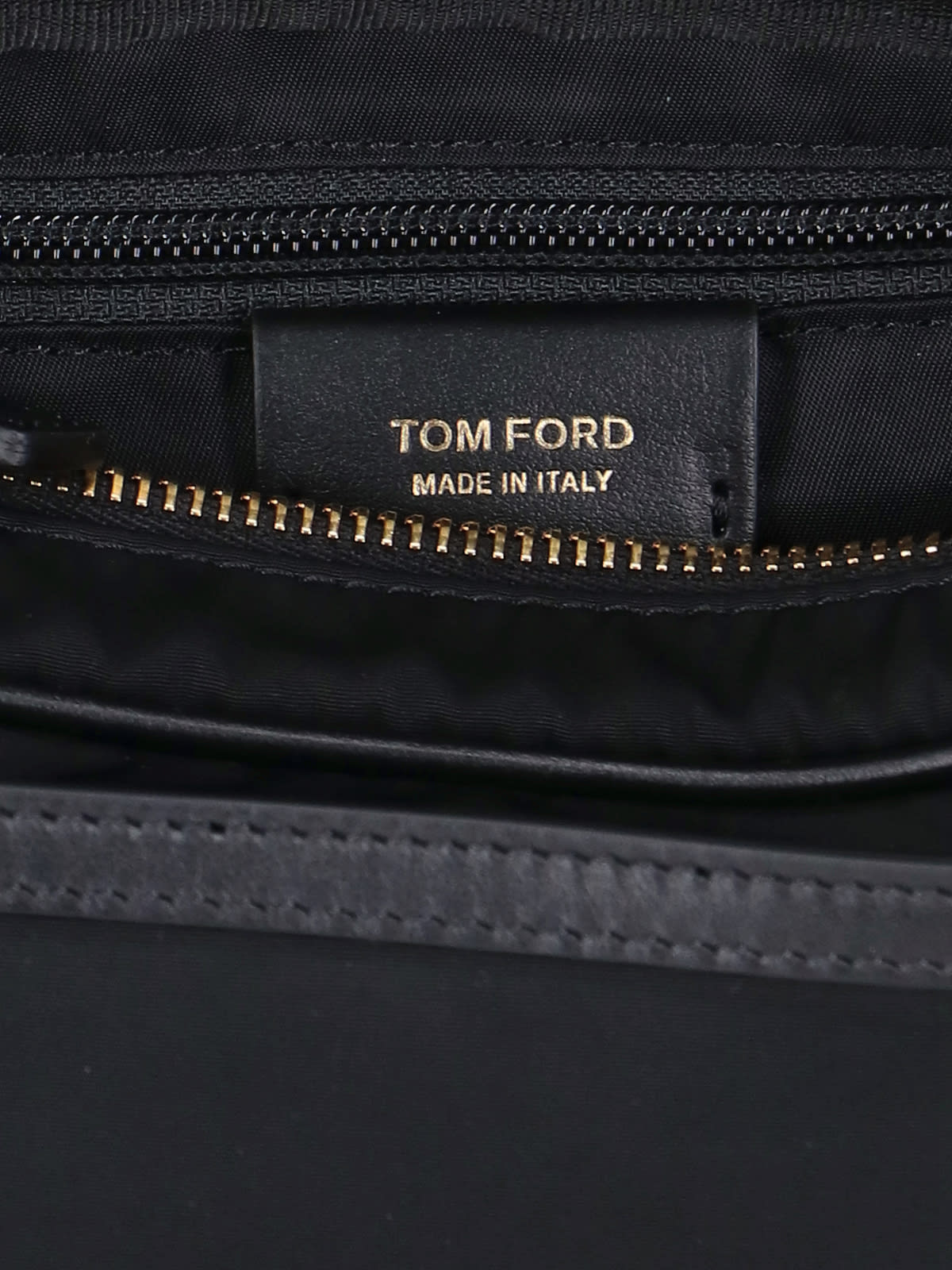 Shop Tom Ford Logo Pouch In Black