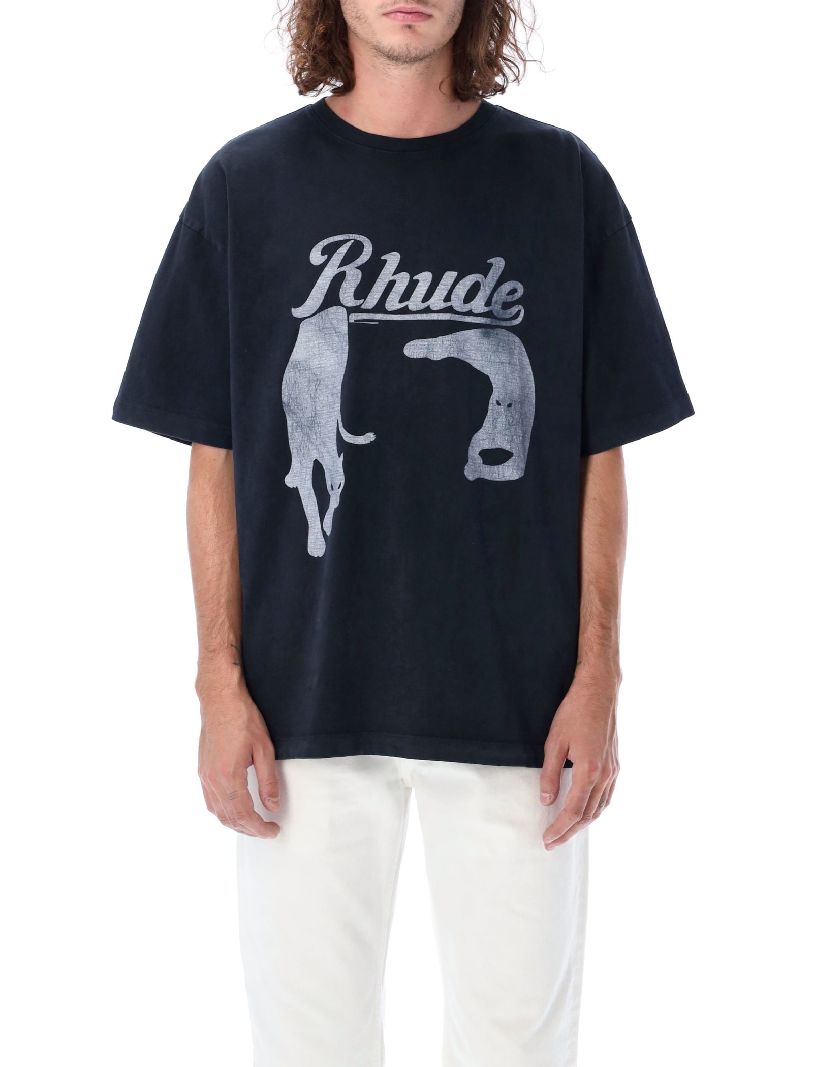 Rhude Black Cat T-shirt