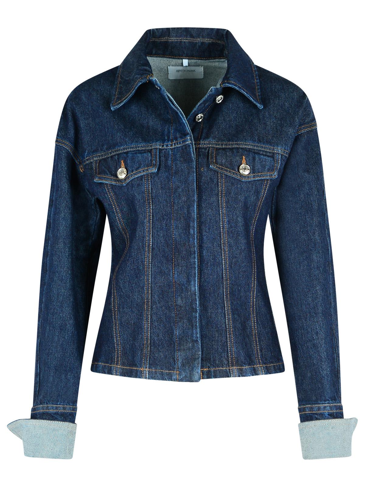 Sportmax Gange Blue Denim Jacket In Blue