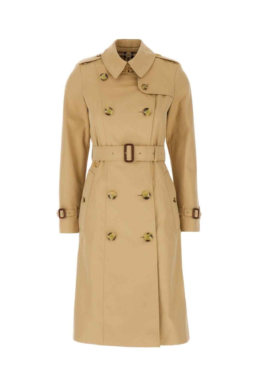 BURBERRY DOUBLE BREASTED BELTED TRENCH COAT