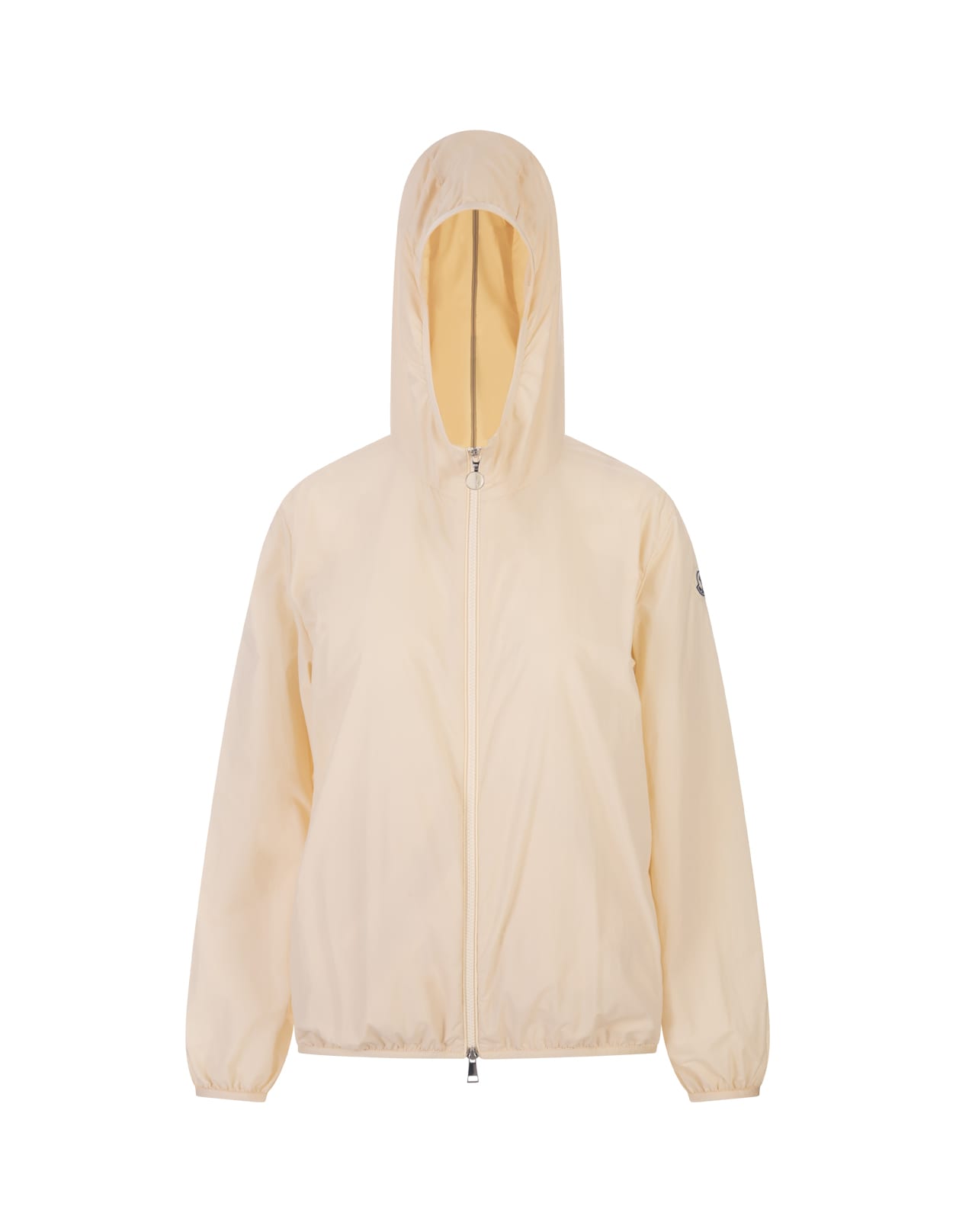 Shop Moncler White Fegeo Hooded Jacket
