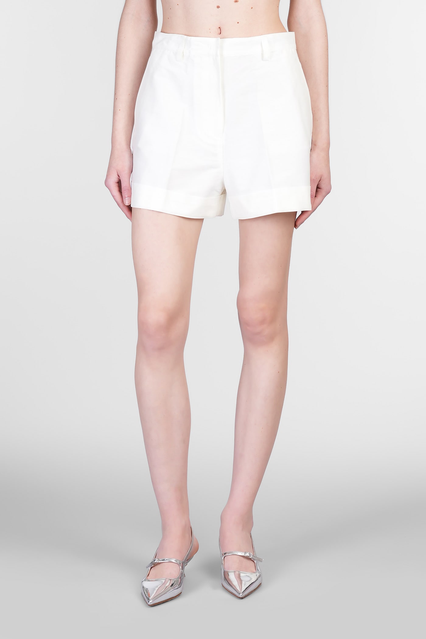 Shorts In Beige Cotton