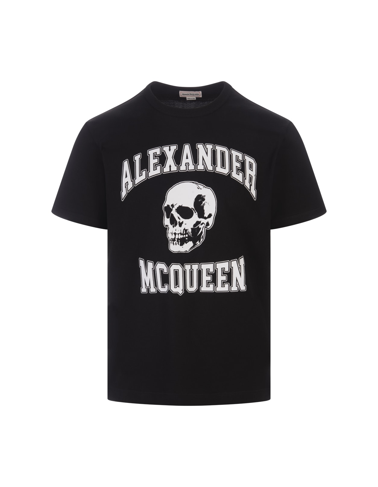 Shop Alexander Mcqueen Black Varsity T-shirt