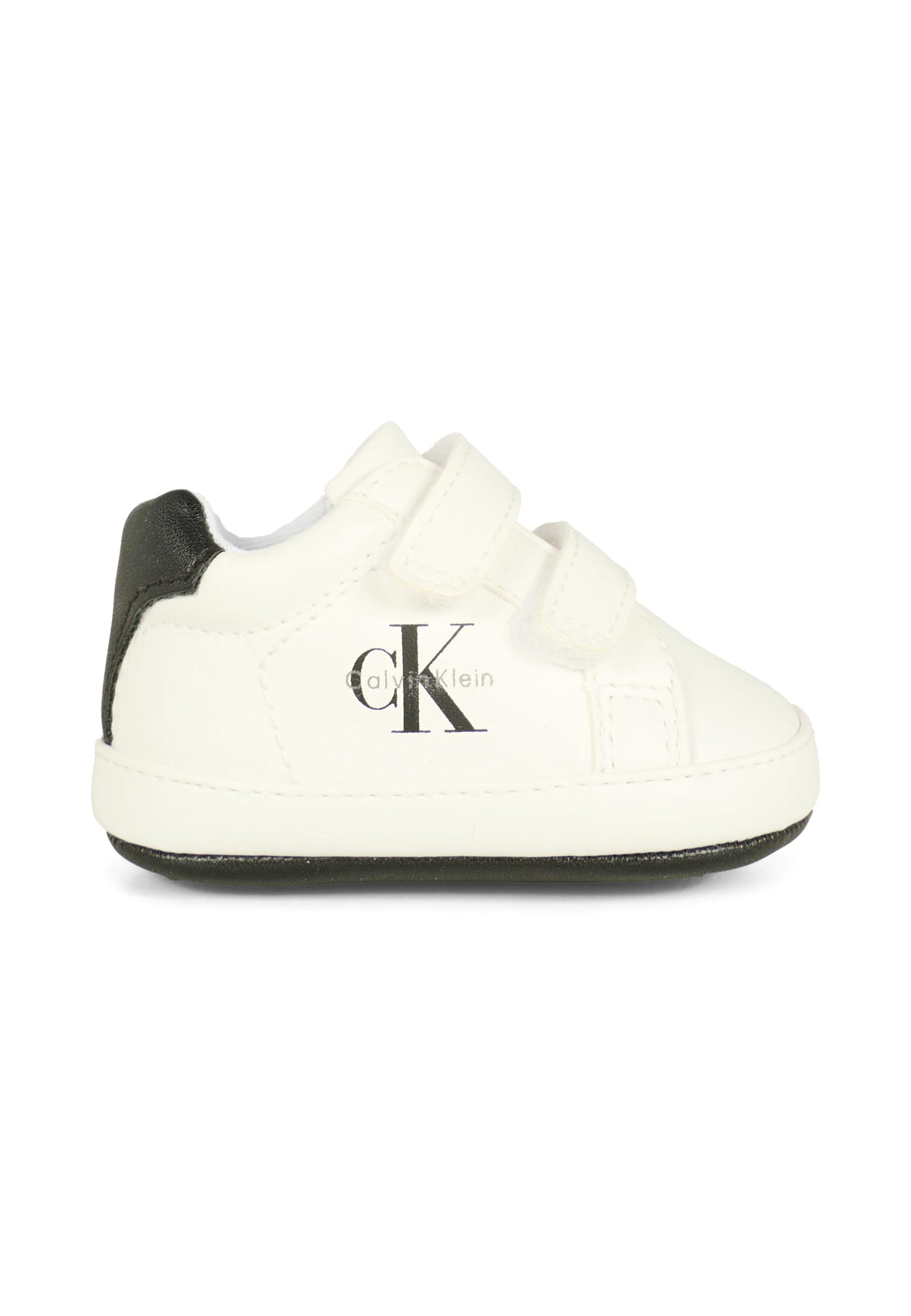 Calvin Klein White Sneakers For Baby Boy With Logo In White