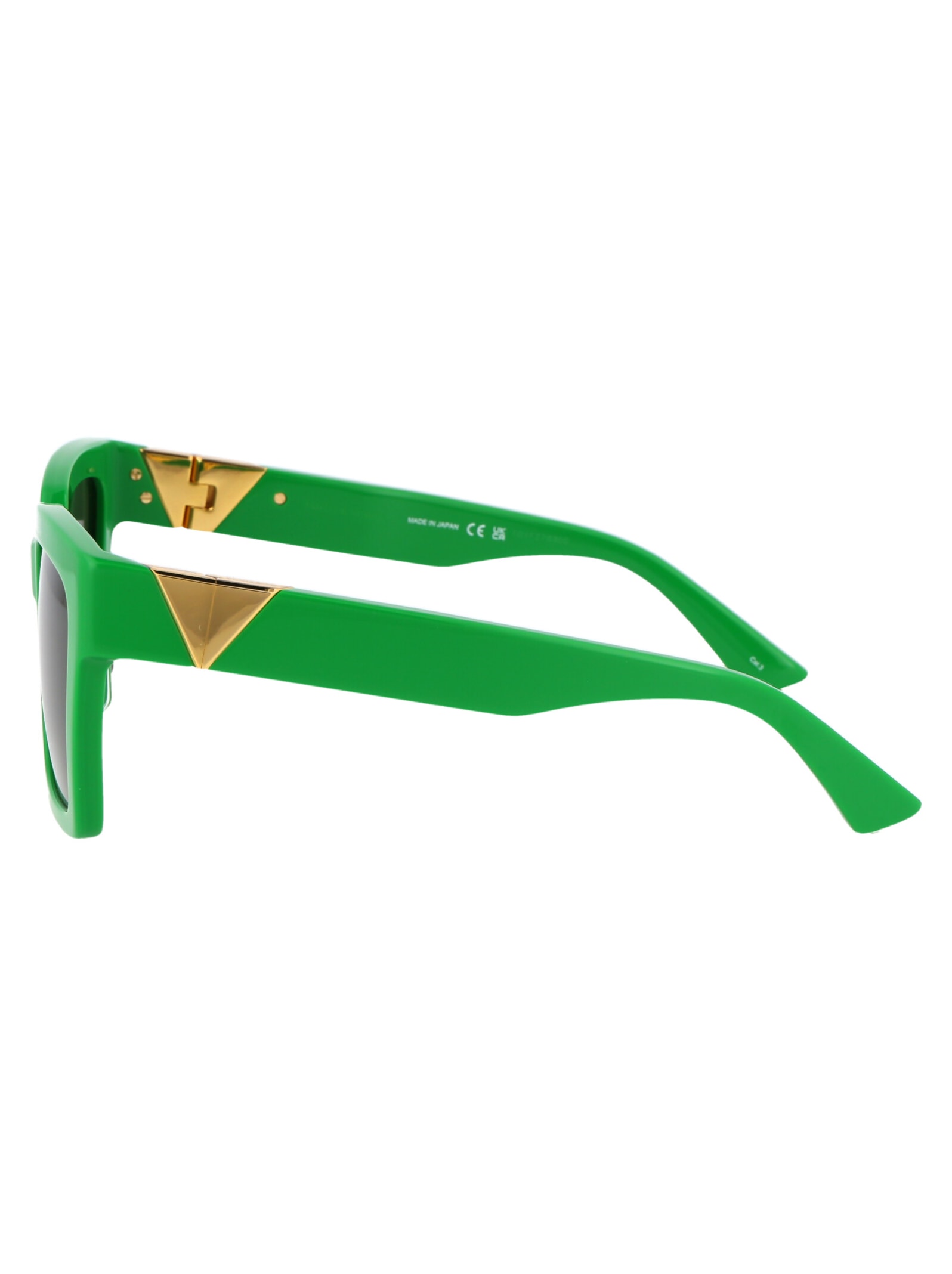 Shop Bottega Veneta Bv1198sa Sunglasses In 003 Green Green Green