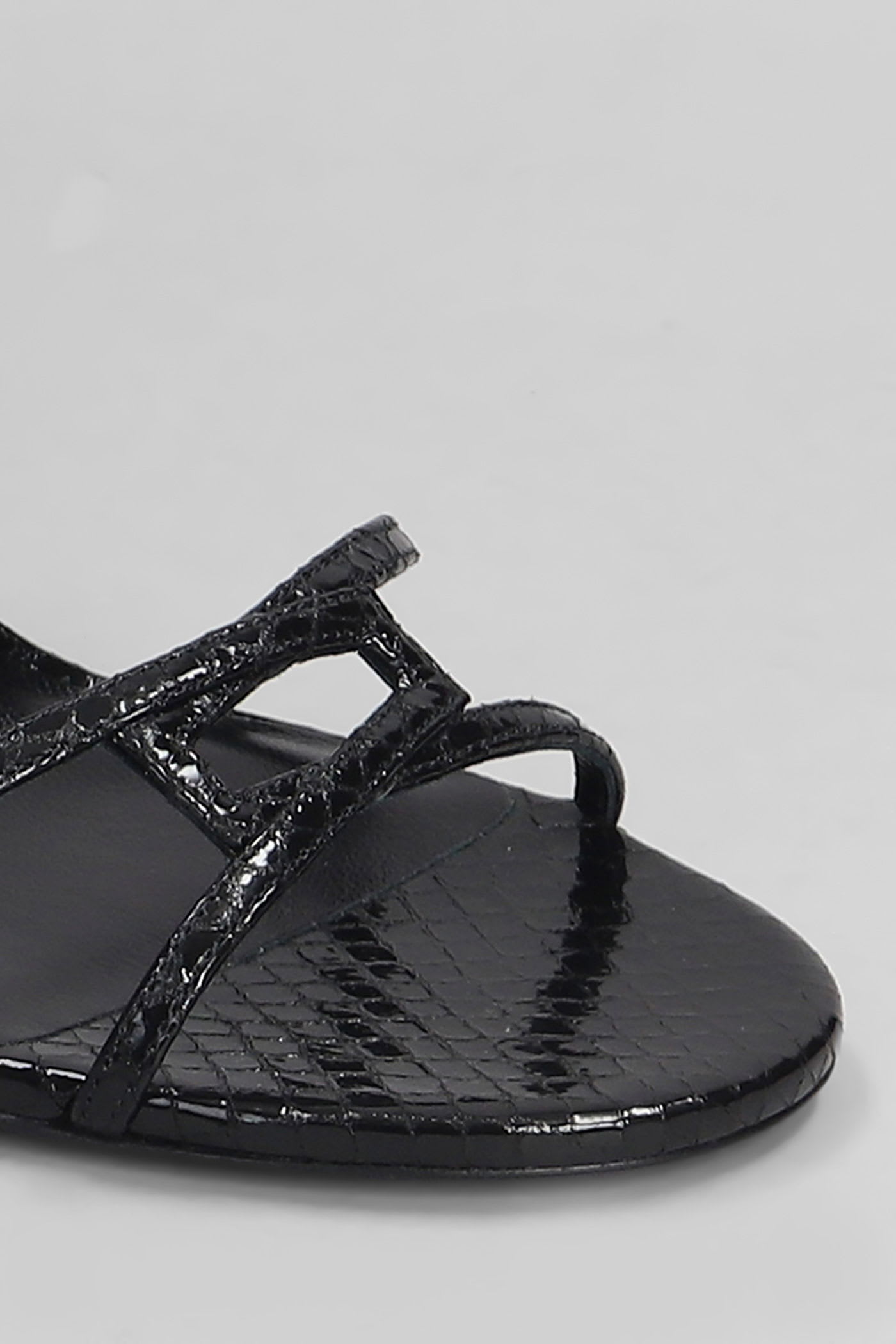 Jimmy Choo Strappy Leo 100 Stiletto Heel Sandals In Black