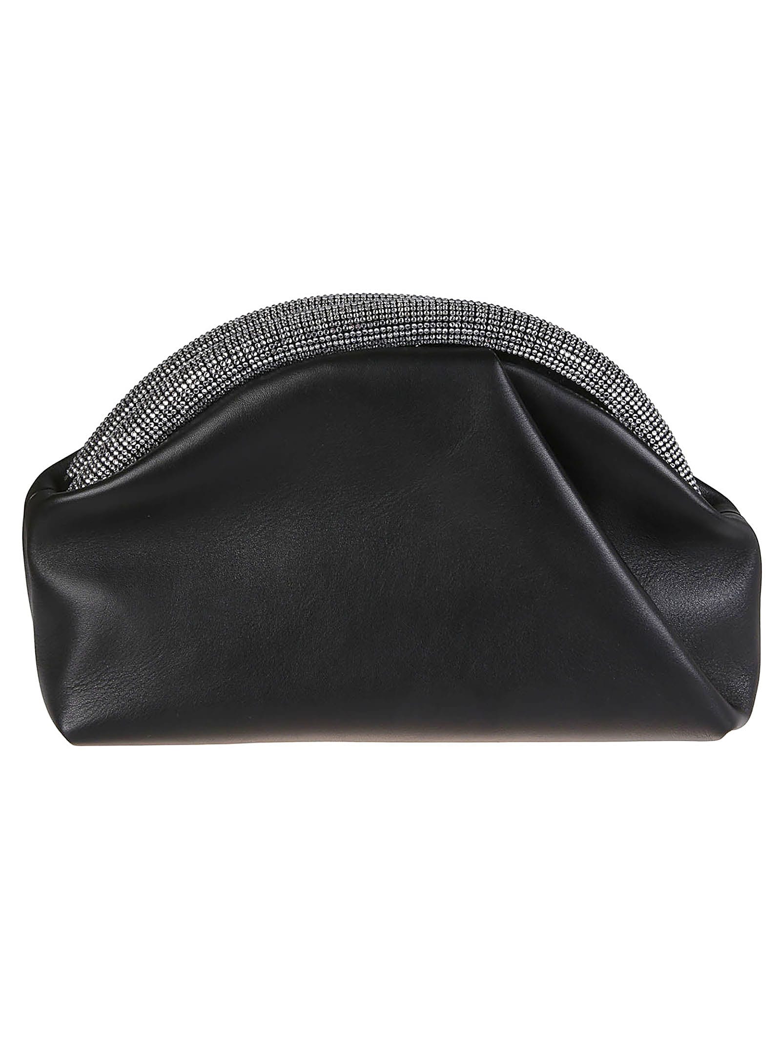 Shop Jw Anderson The Crystal Bumper Clutch Bag In Black