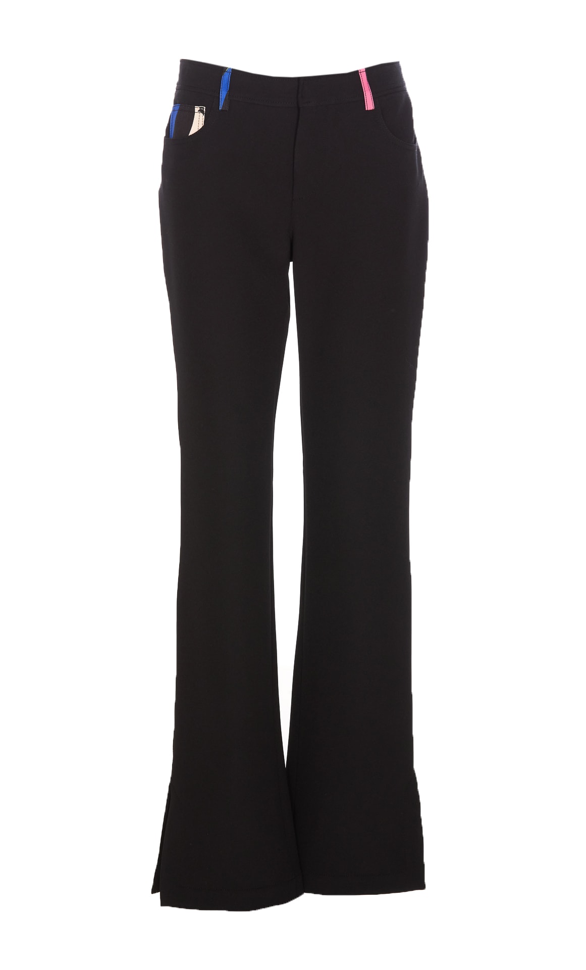 Shop Pucci Marmo Details Pants In Black