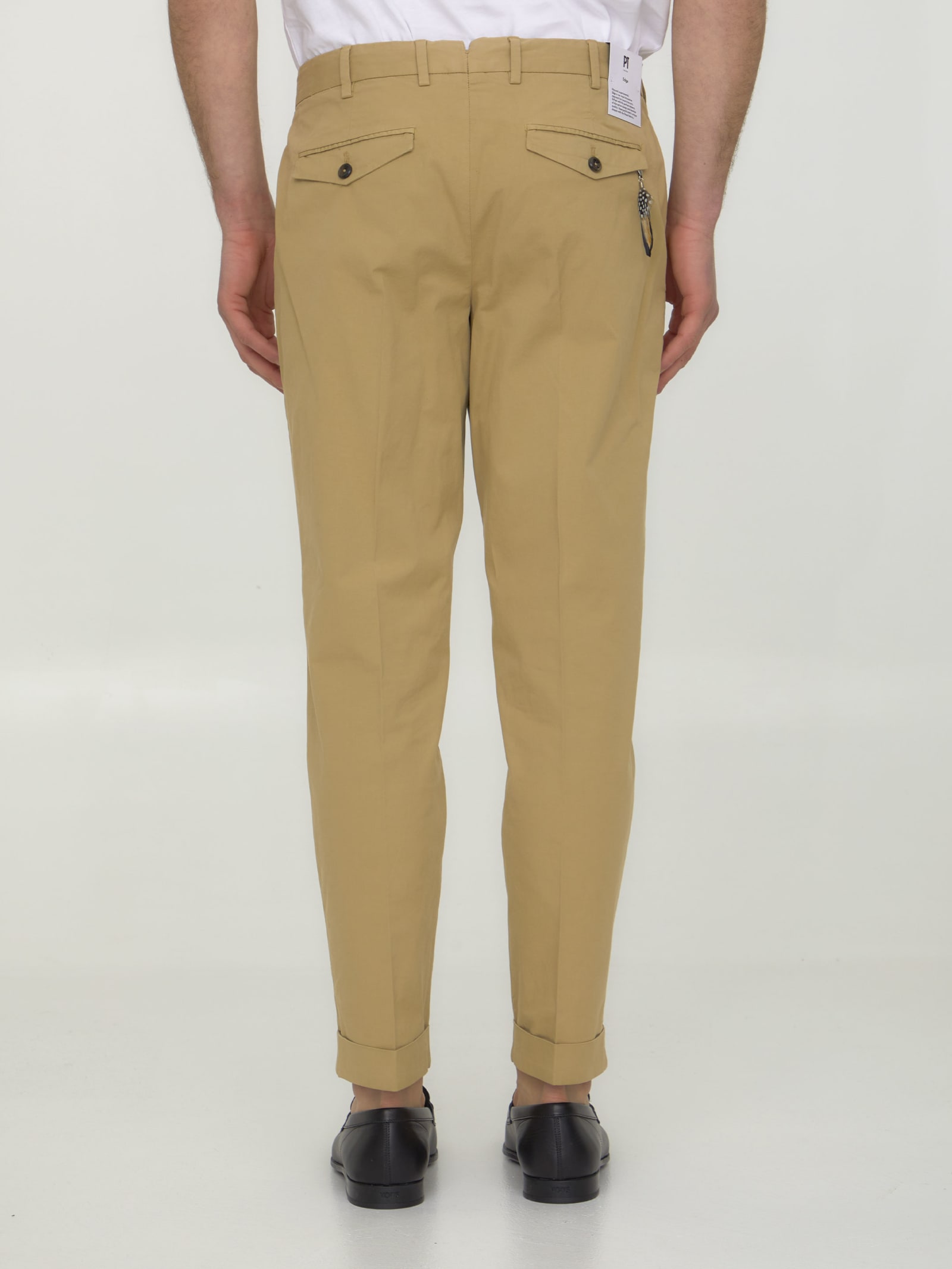 Shop Pt01 Beige Gabardine Trousers