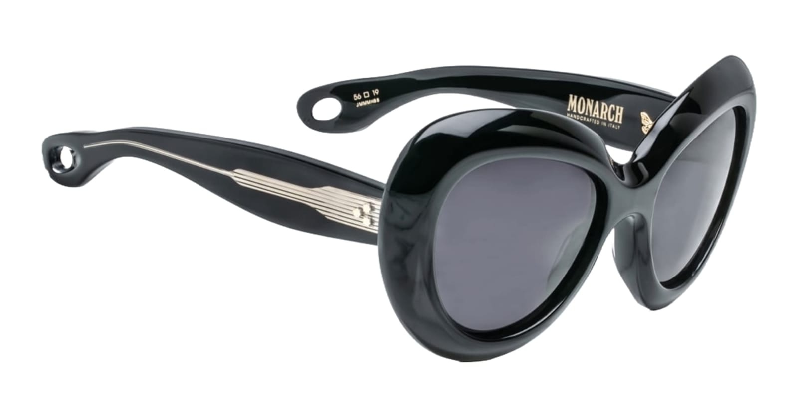 Shop Jacques Marie Mage Monarch - Black Sunglasses