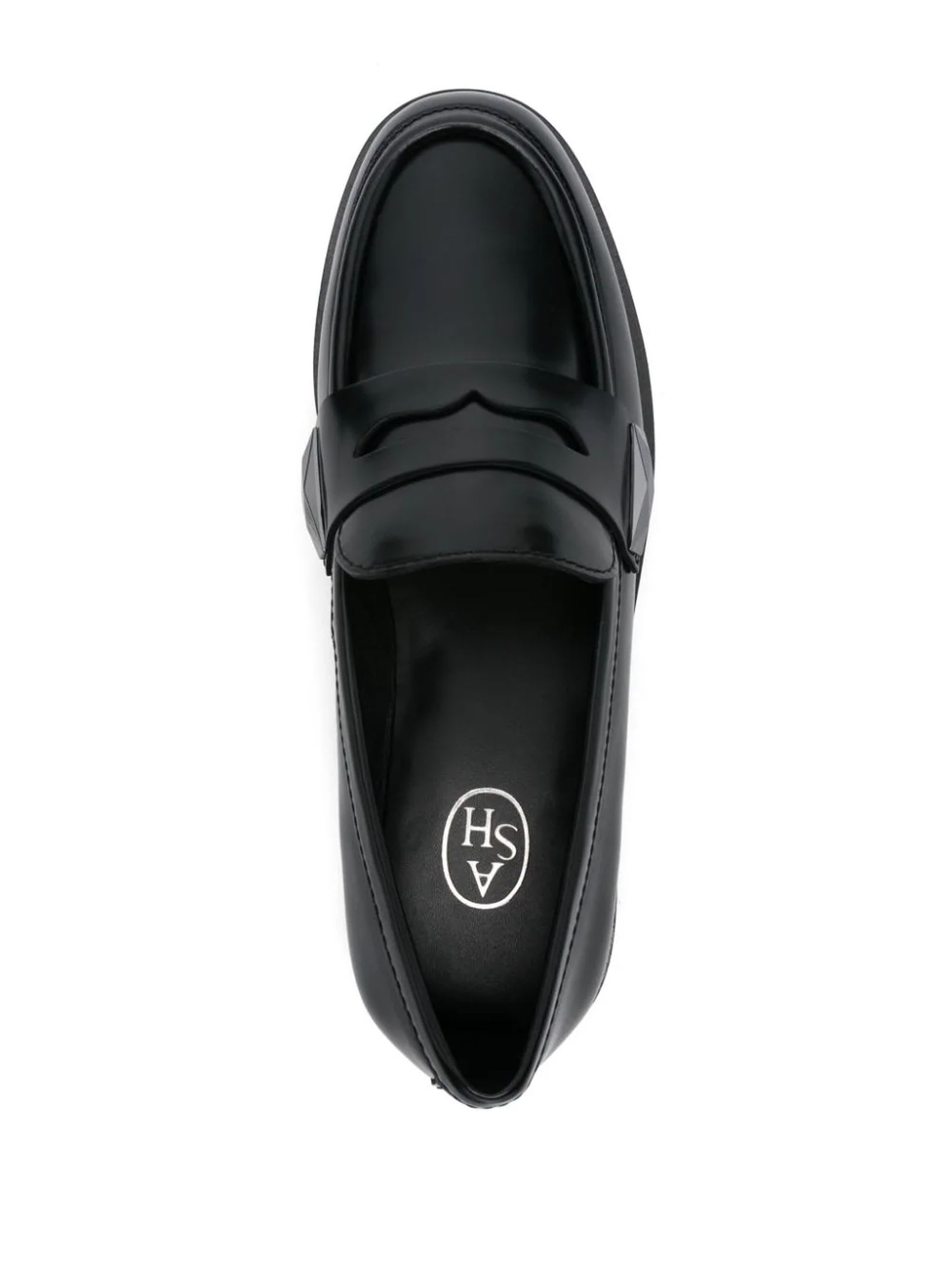 Shop Ash Black Leather Whisper Loafers