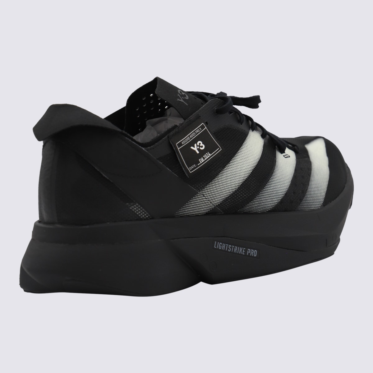 Y-3 BLACK ADIOS PRO 3.0 SNEAKERS 