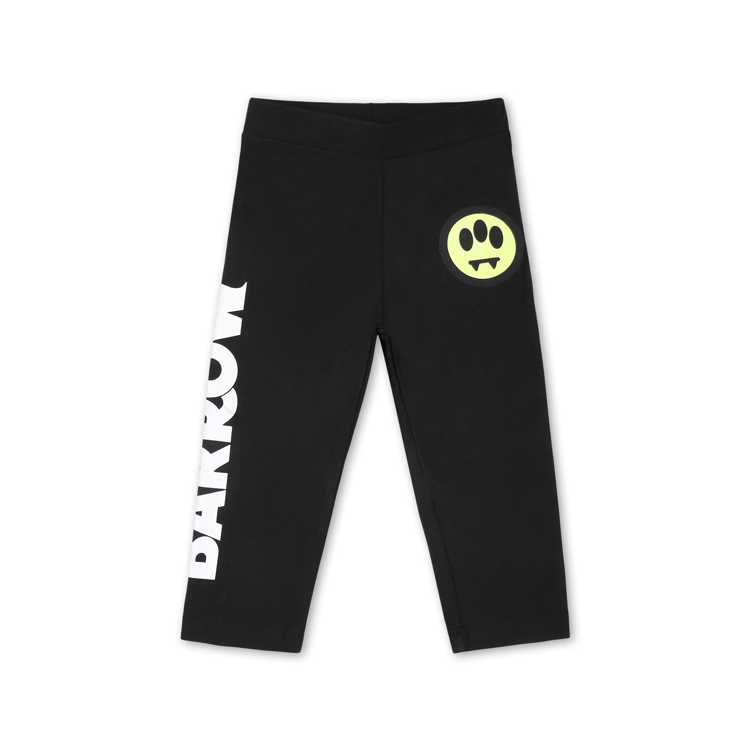 Shop Barrow Black Leggings For Baby Girl With Smiley