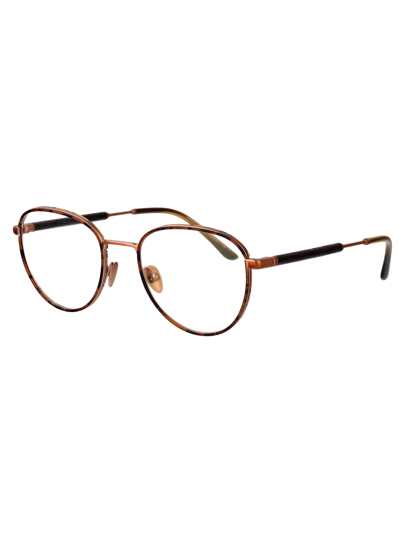 Shop Giorgio Armani 0ar5137j Glasses In 3006 Matte Bronze