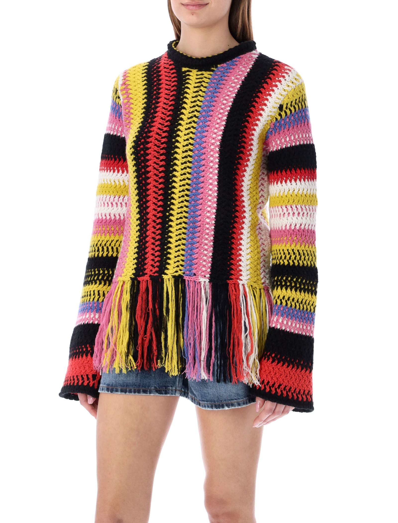 Chloé Fringed Knit Sweater