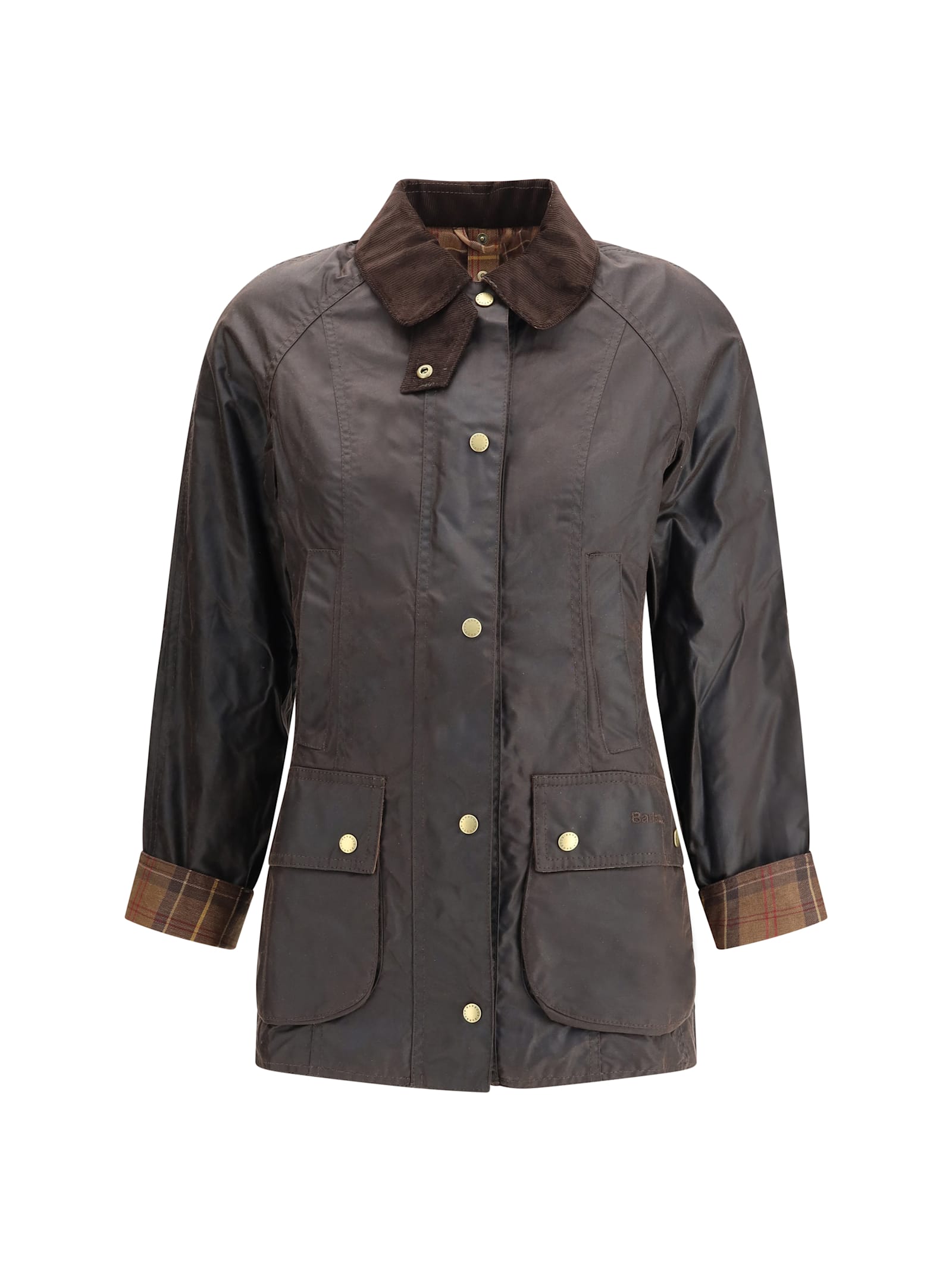 Barbour Beadnell Waxed Cotton Jacket In Multi