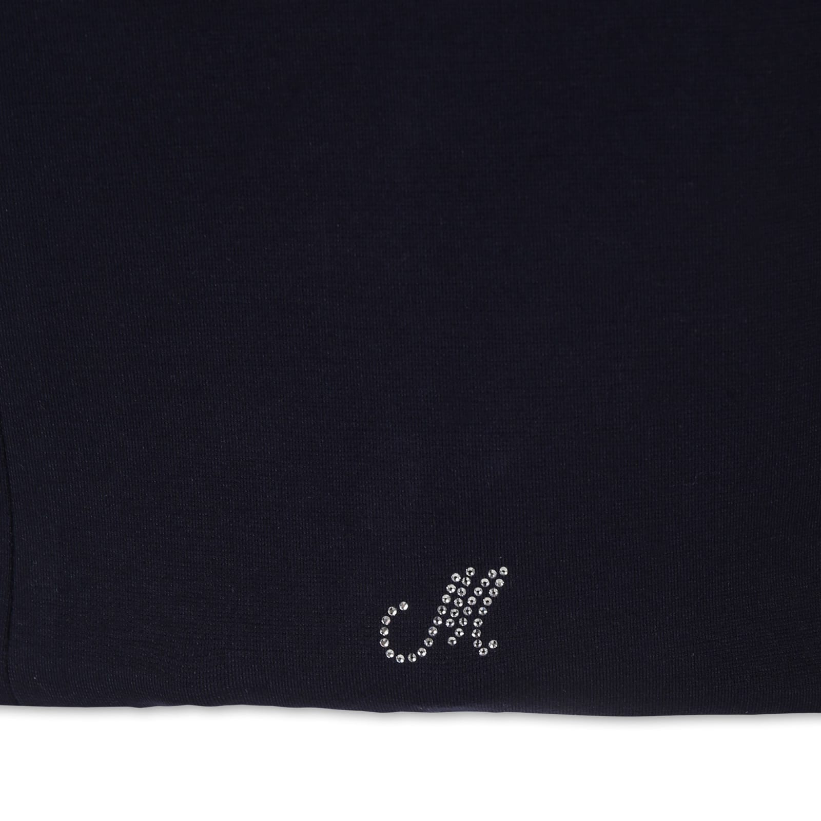 Monnalisa Blue Waistcoat For Girl With Logo In Blue
