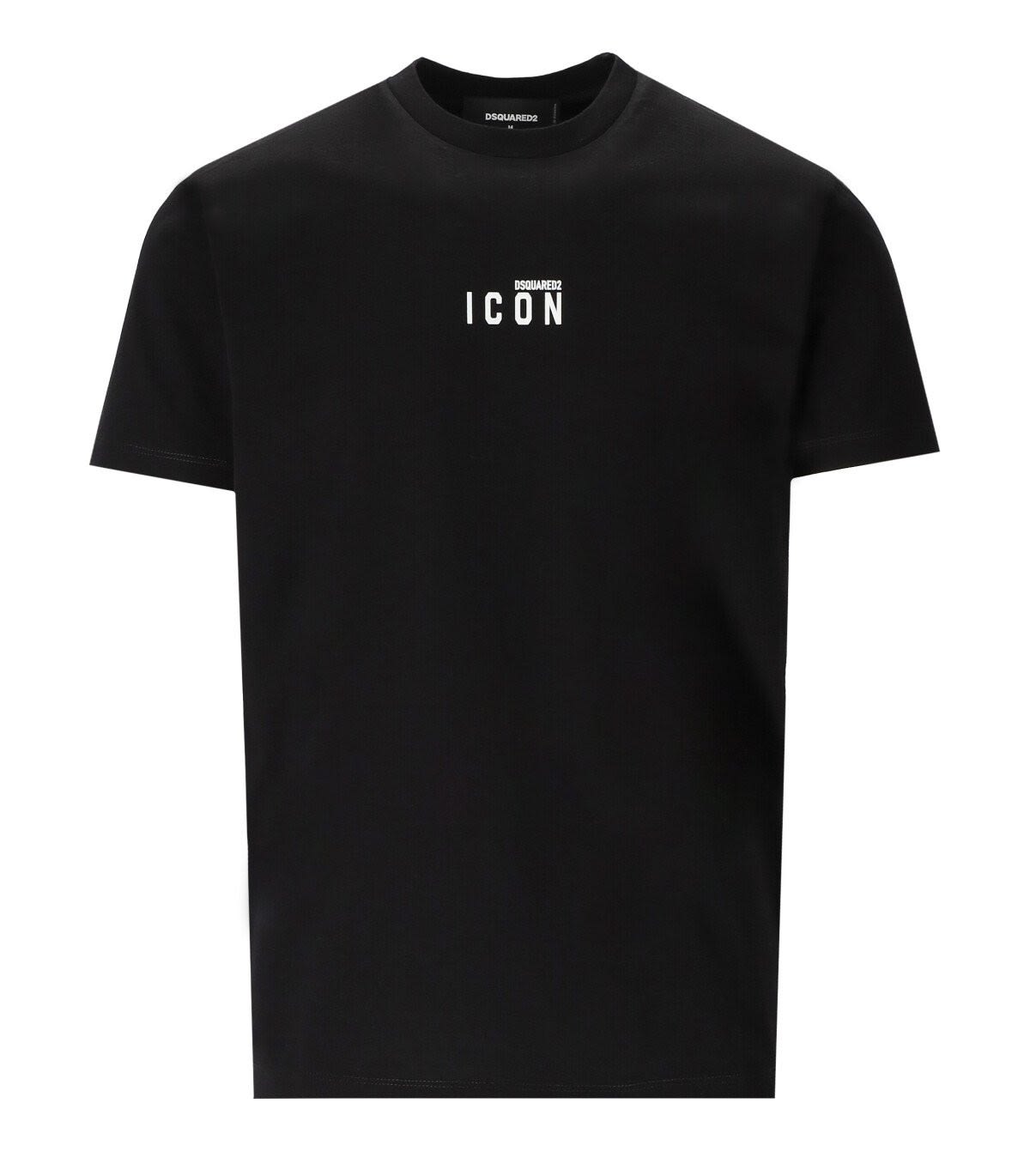 Dsquared2 Cotton Icon Slim Fit T-shirt In Nero