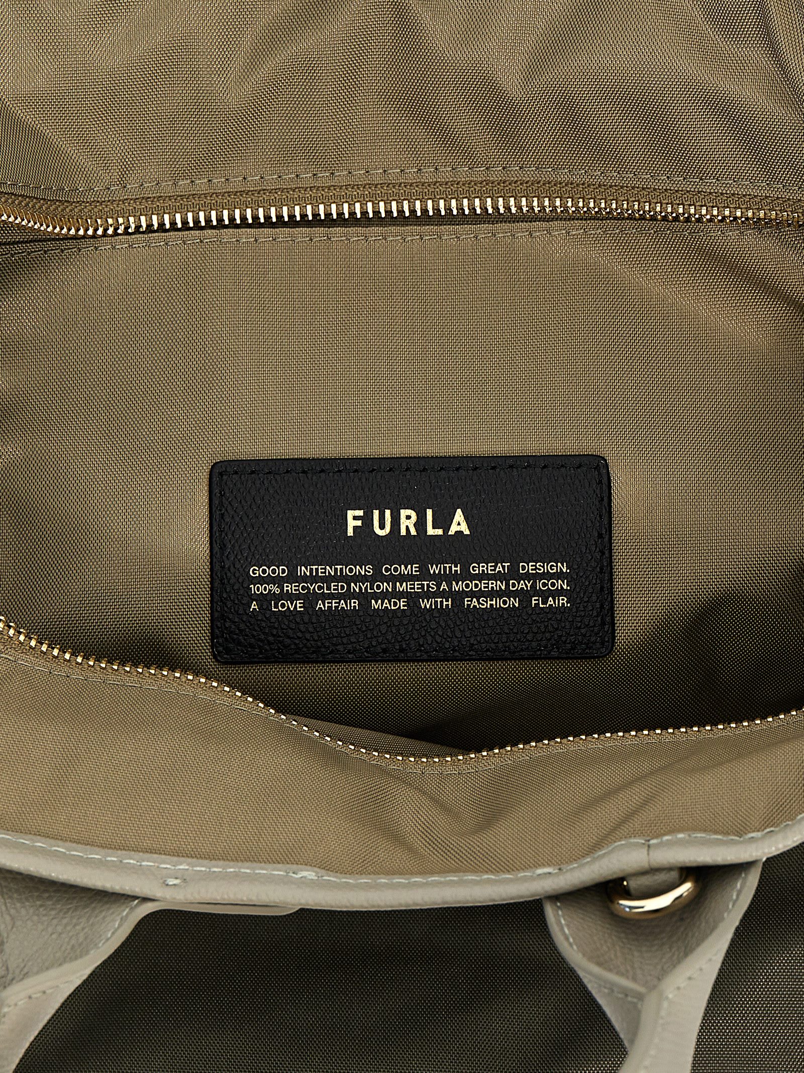 Shop Furla Piuma M Shopping Bag In Gray