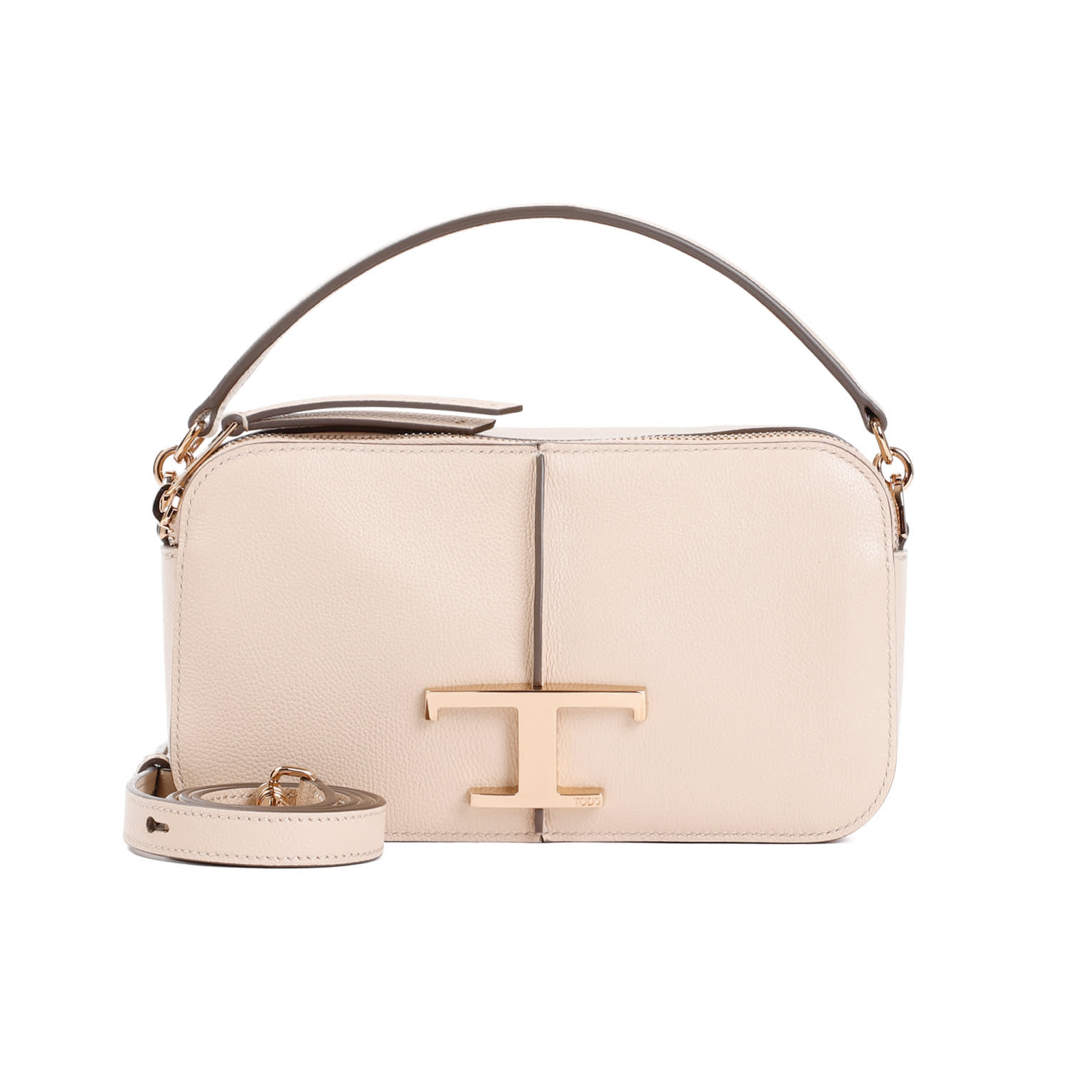 Shop Tod's T Timeless Camera Bag In Naturale