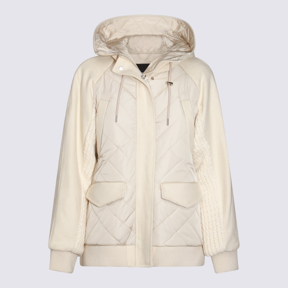 White Wool Down Jacket