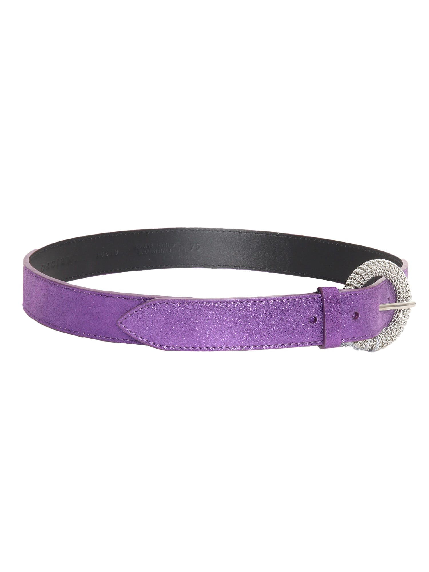 Shop Orciani Midnight Belt In Purple