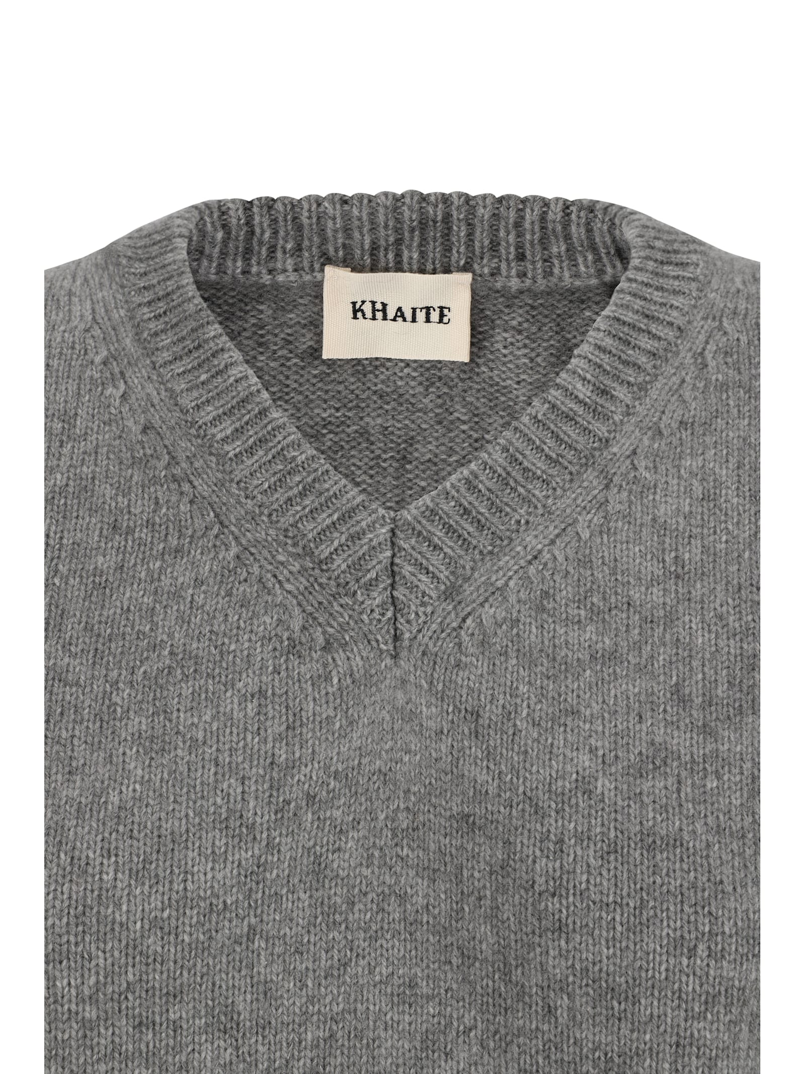 Shop Khaite Inga Sweater In Sterling