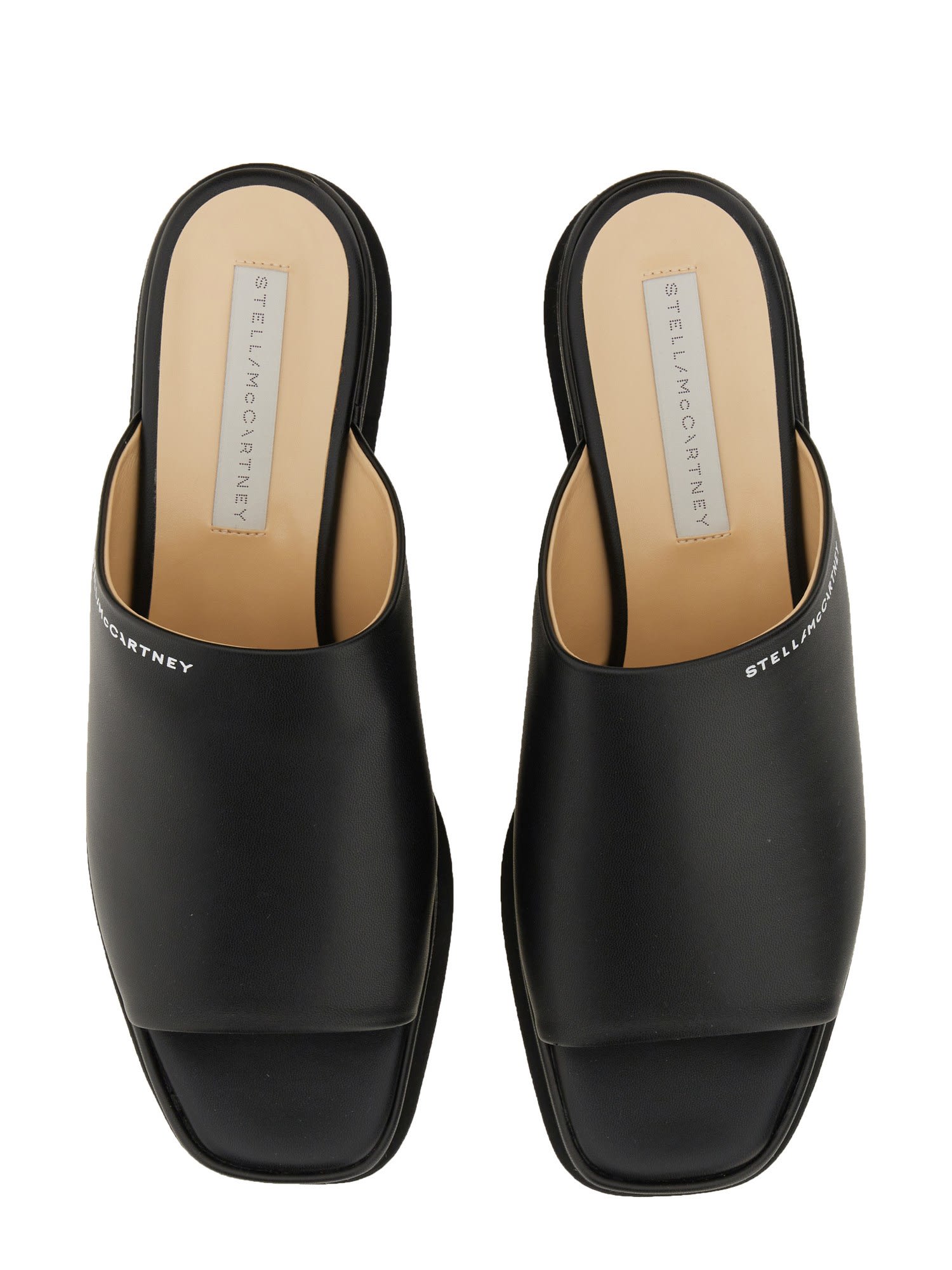 Shop Stella Mccartney Sneakelyse Sandals Eco In Nero