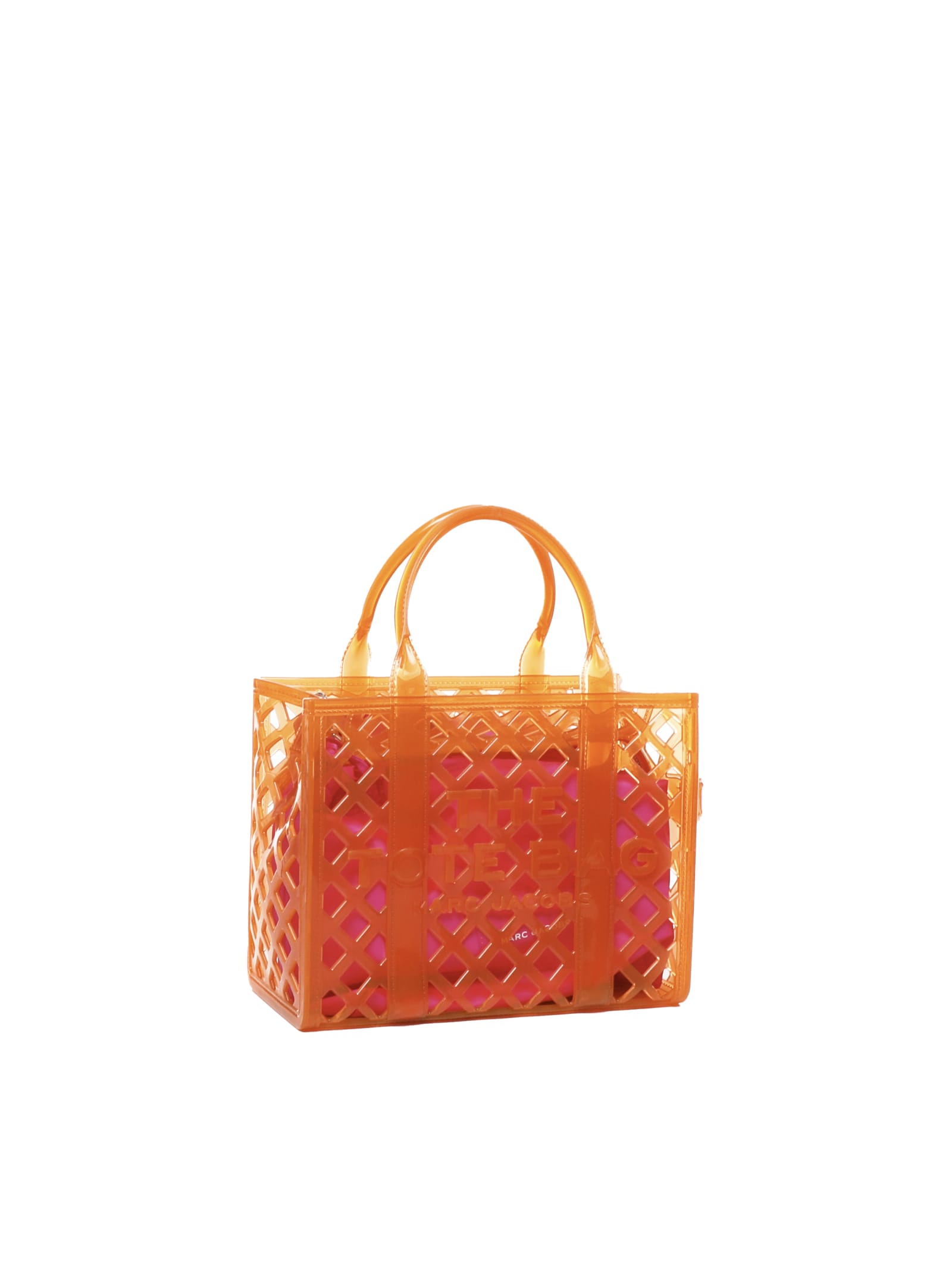 Shop Marc Jacobs Jelly Tote Bag In Pvc In Tangerine