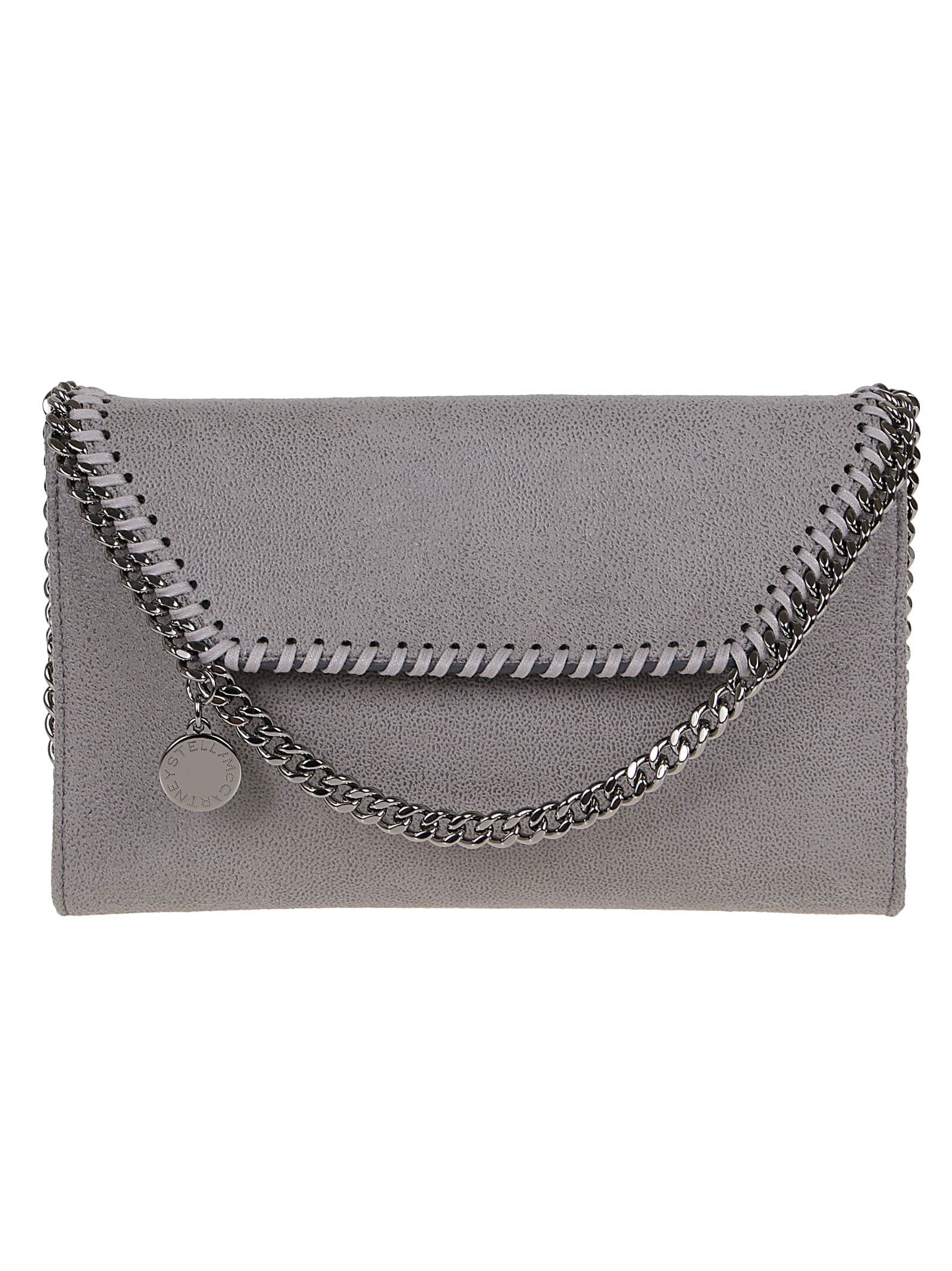 Stella Mccartney Mini Crossbody Eco Shaggy Deer In Gray